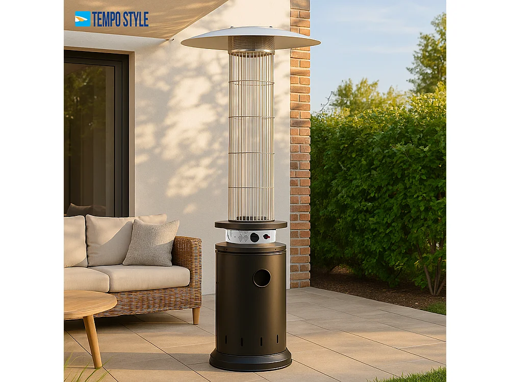 Tempo Style - Stufa a Gas Eclissi (13kW) | Stufa da esterno Nero