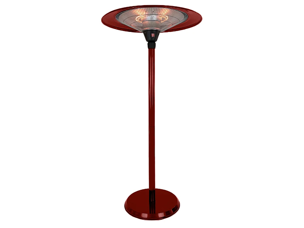 Tempo Style - Stufa Elettrica SATURNO | Fungo Riscaldante ad Infrarossi (3000W) dal Design Elegante | Ideale per Esterno/Interno (Bordeaux)