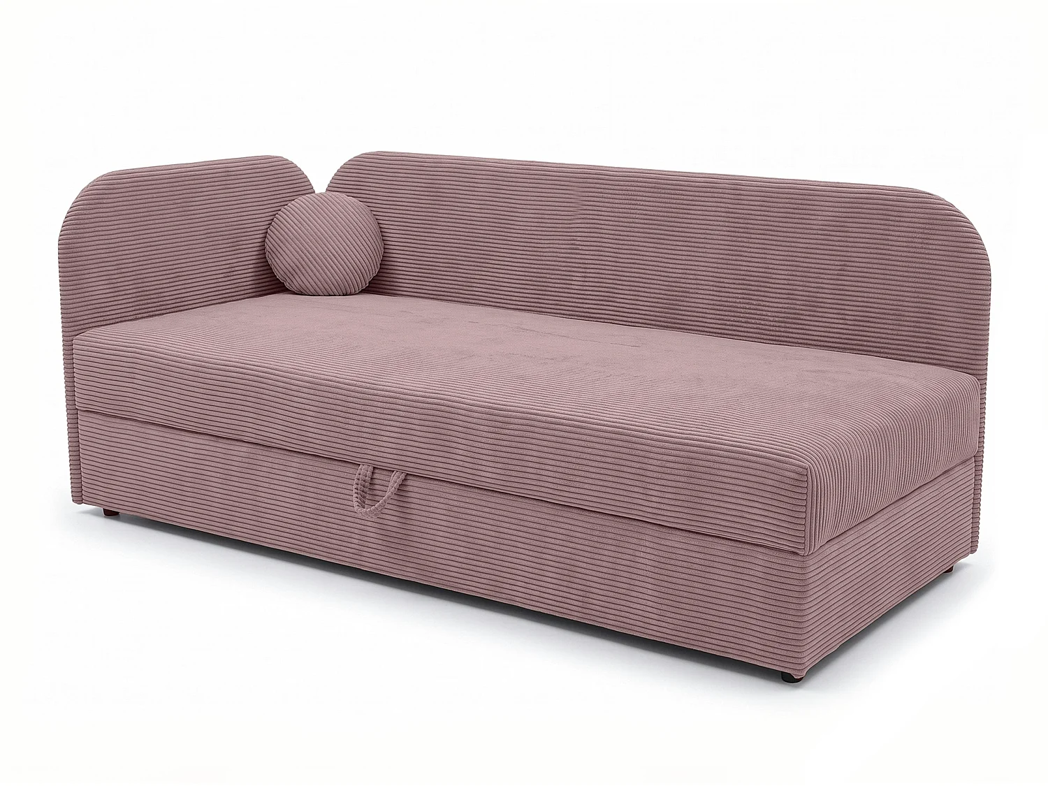 AX LIVING Nilda Tagesbett 90x200 cm mit Bettkasten – gepolstertes Einzelbett & Jugendbett in Rosa
