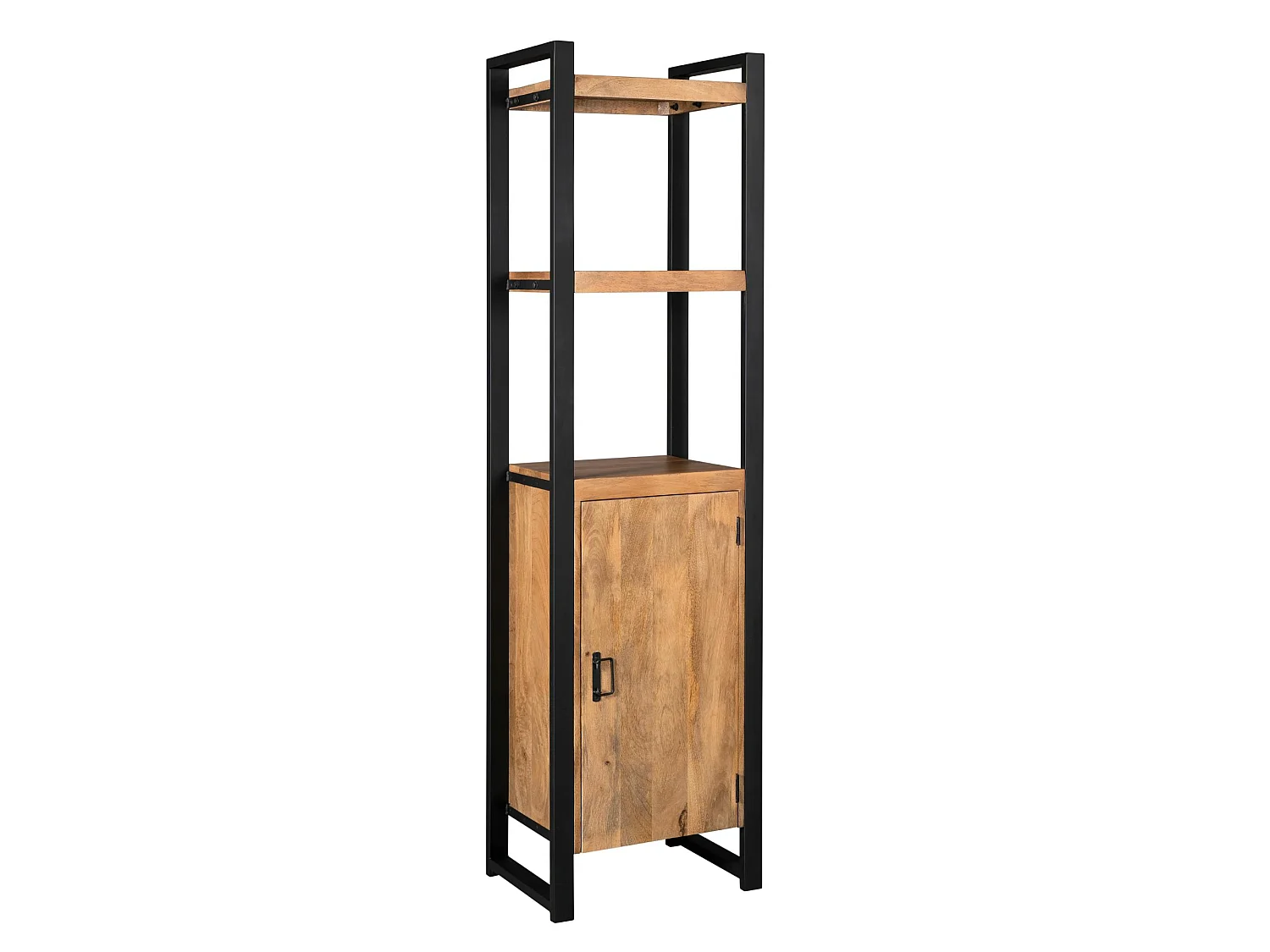 Colonne salon bois métal 1 porte MILORA