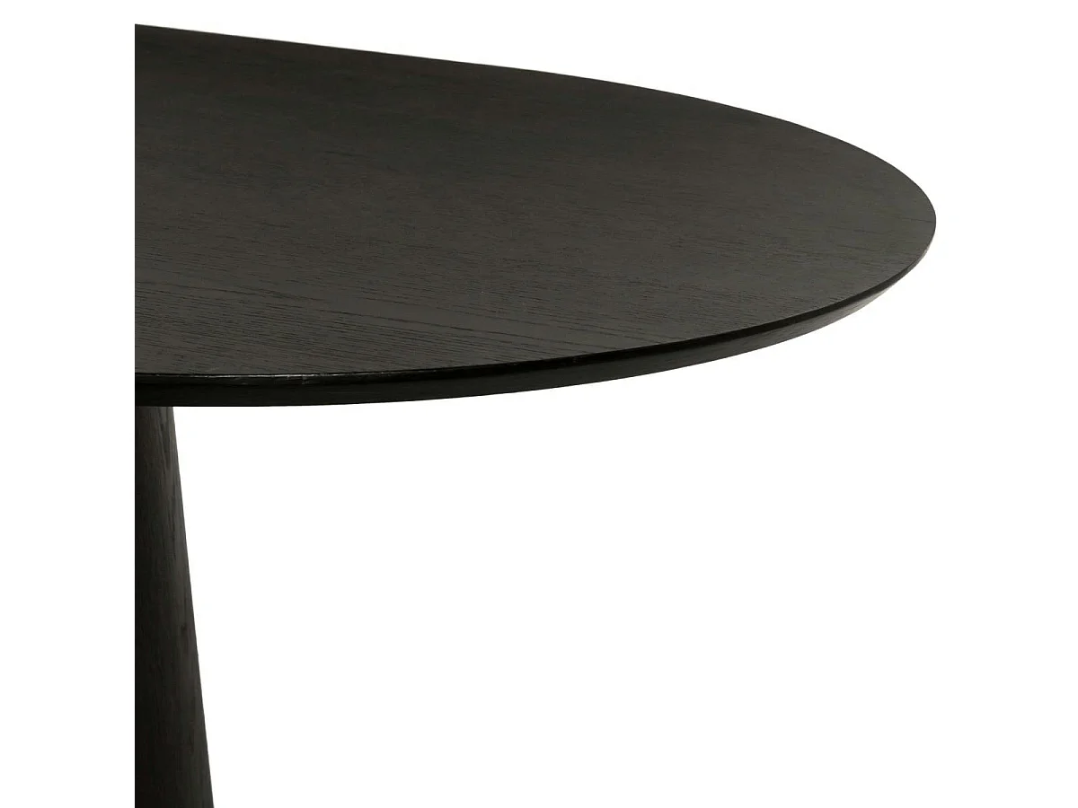 Table à manger design ovale en chêne brun 200 cm LOREN