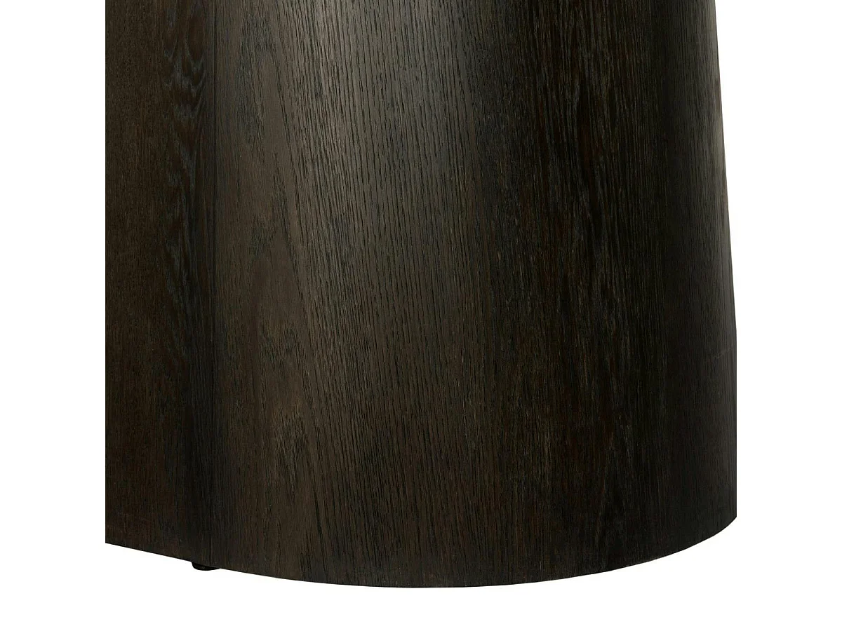 Table à manger design ovale en chêne brun 200 cm LOREN