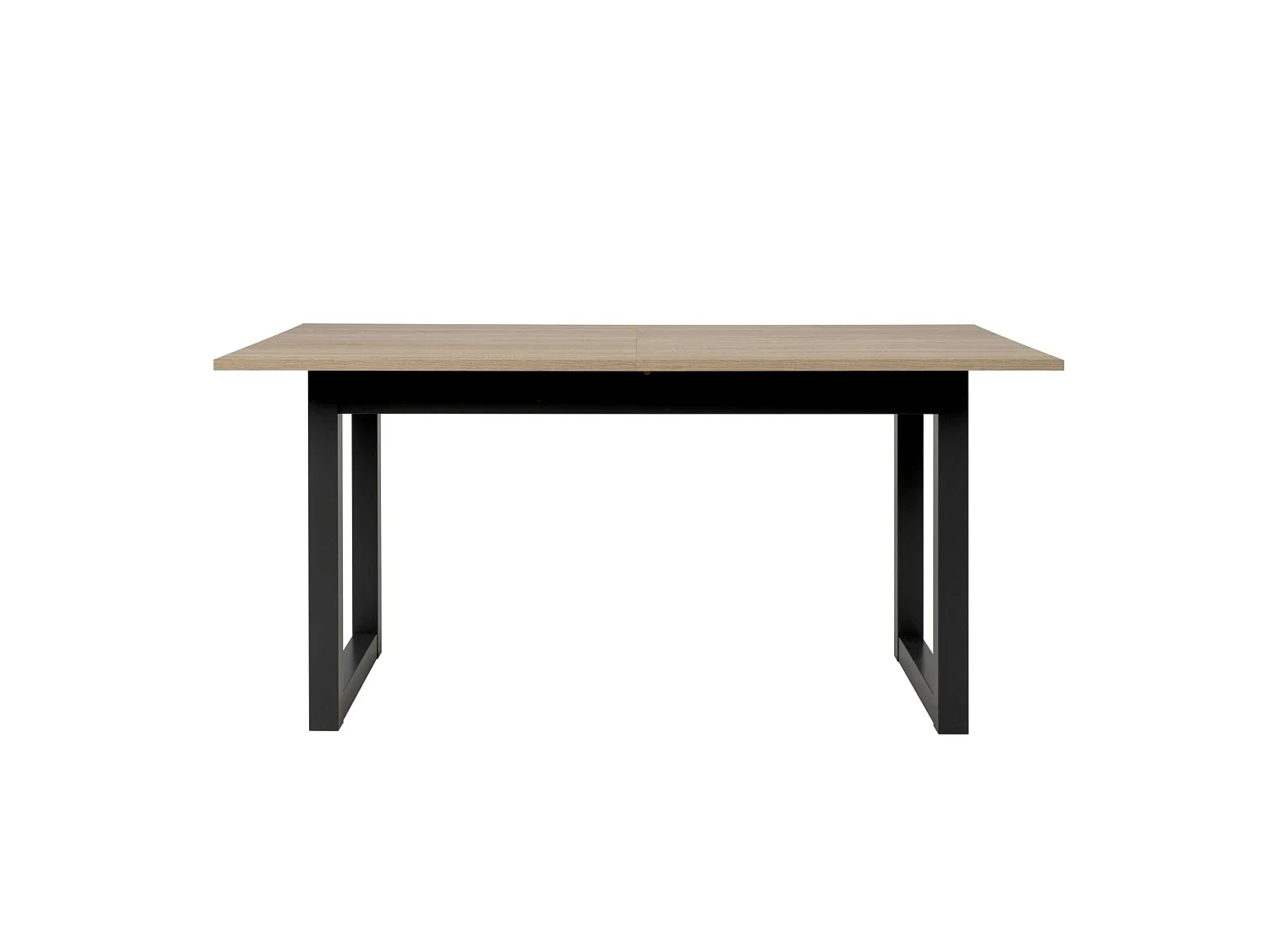 Table à manger extensible effet chêne grisé 160-200 cm ALVA