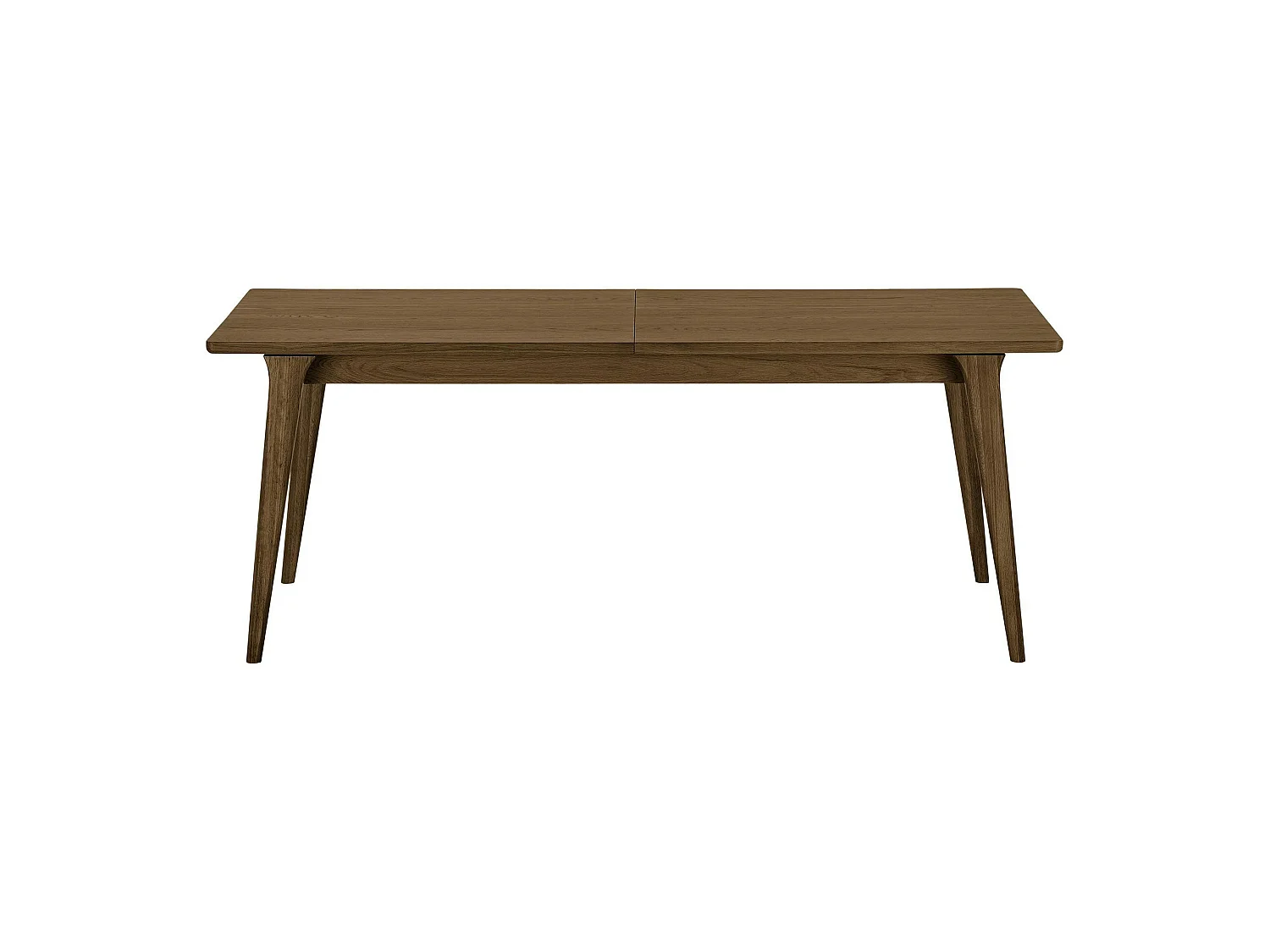 Table repas extensible en bois plaqué chêne fumé, 240/290/340 cm KALKIE