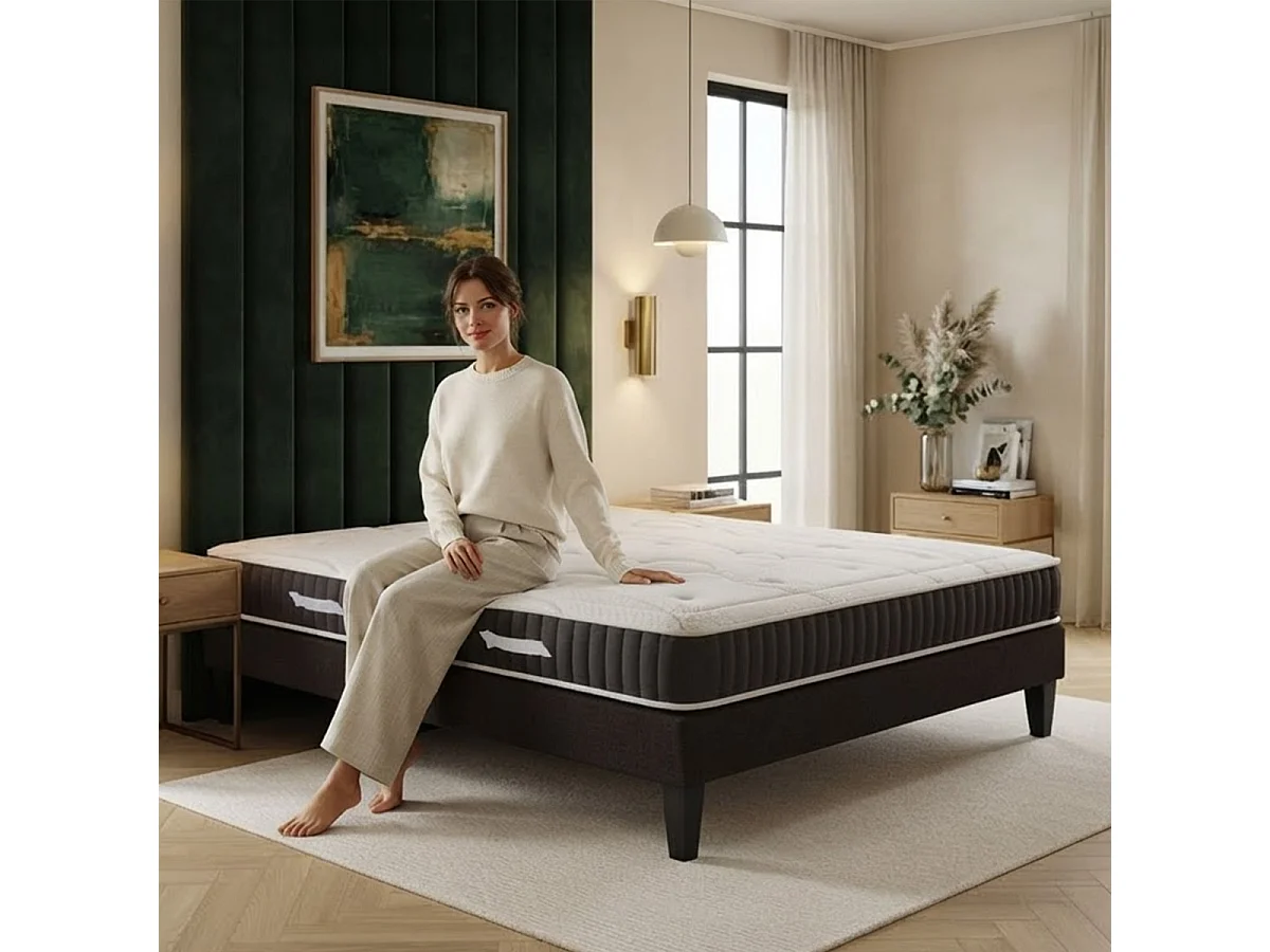 Matelas Intuition - Mémoire de forme - Densité 40 kg/m³ - 15 cm - 80x200 cm
