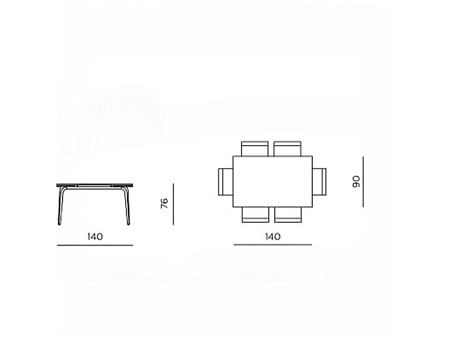 Table extensible céramique effet marbre contrasté 140-220 cm LORA