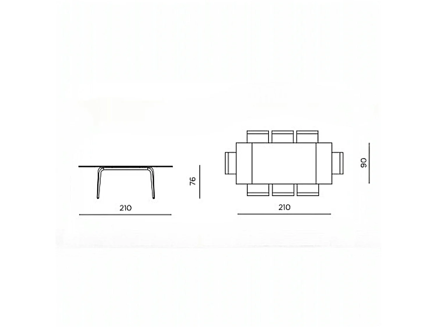 Table extensible céramique effet marbre contrasté 140-220 cm LORA