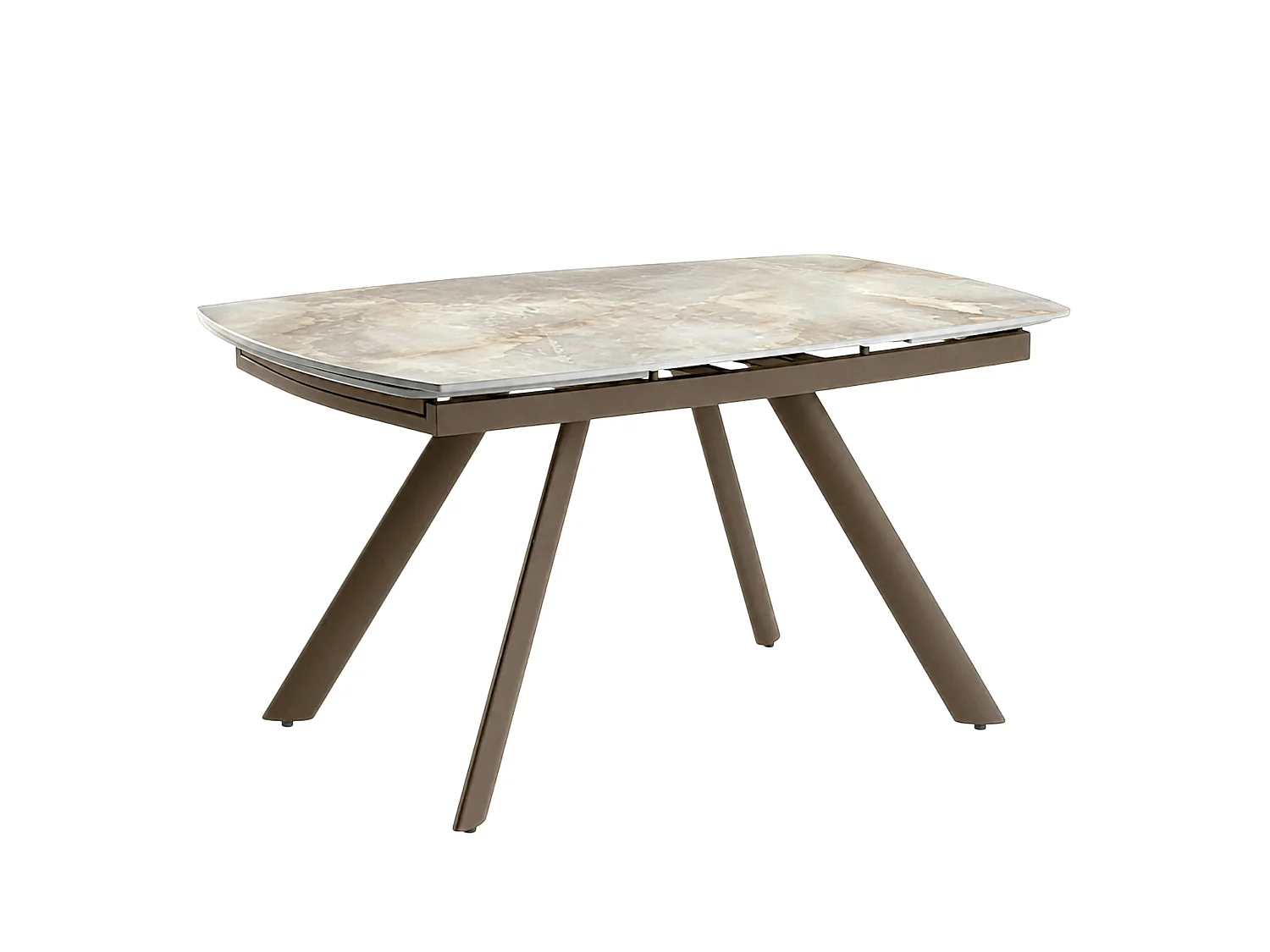 Table extensible céramique effet onyx 140-210 cm LORA