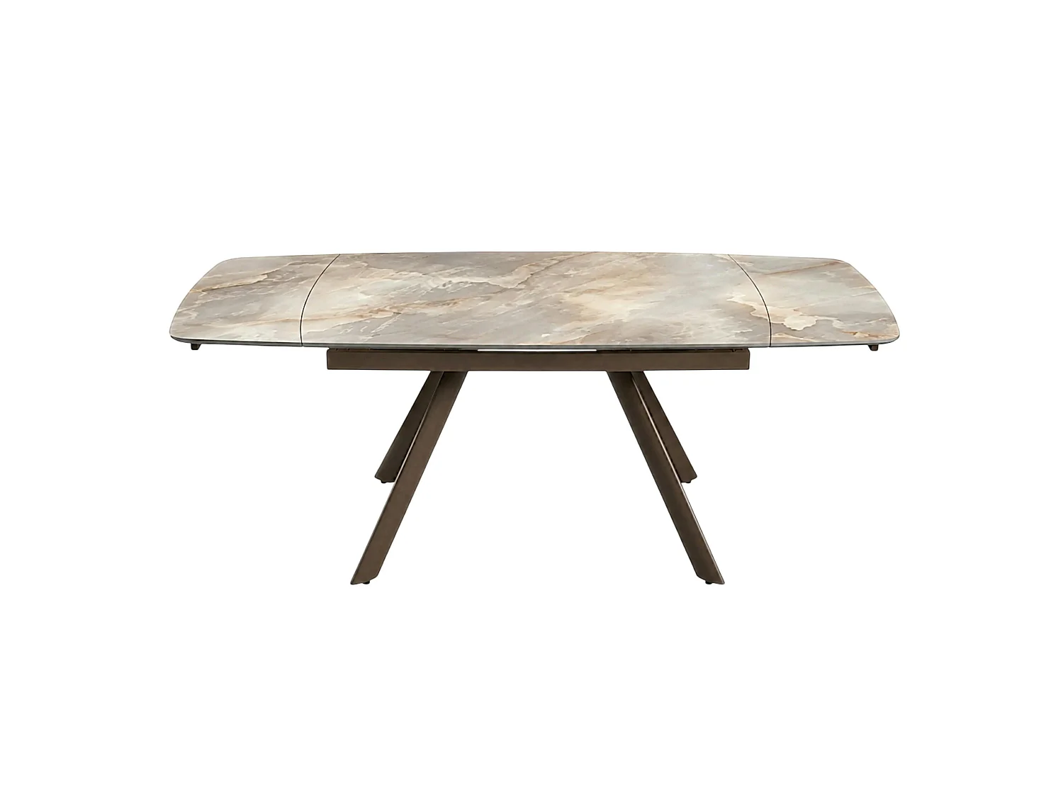 Table extensible céramique effet onyx 140-210 cm LORA