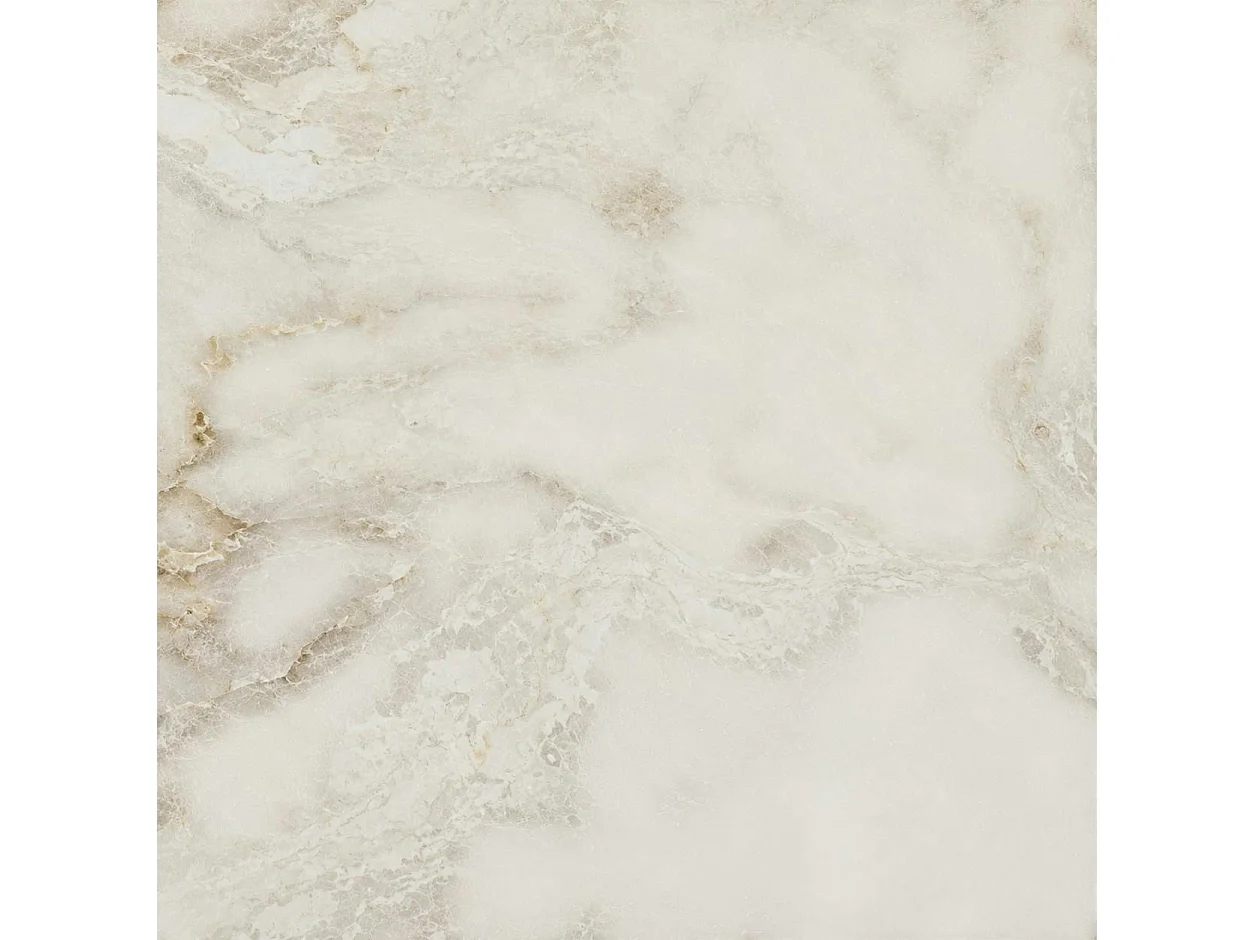 Table céramique effet onyx pieds bronze 140-180 cm LORA