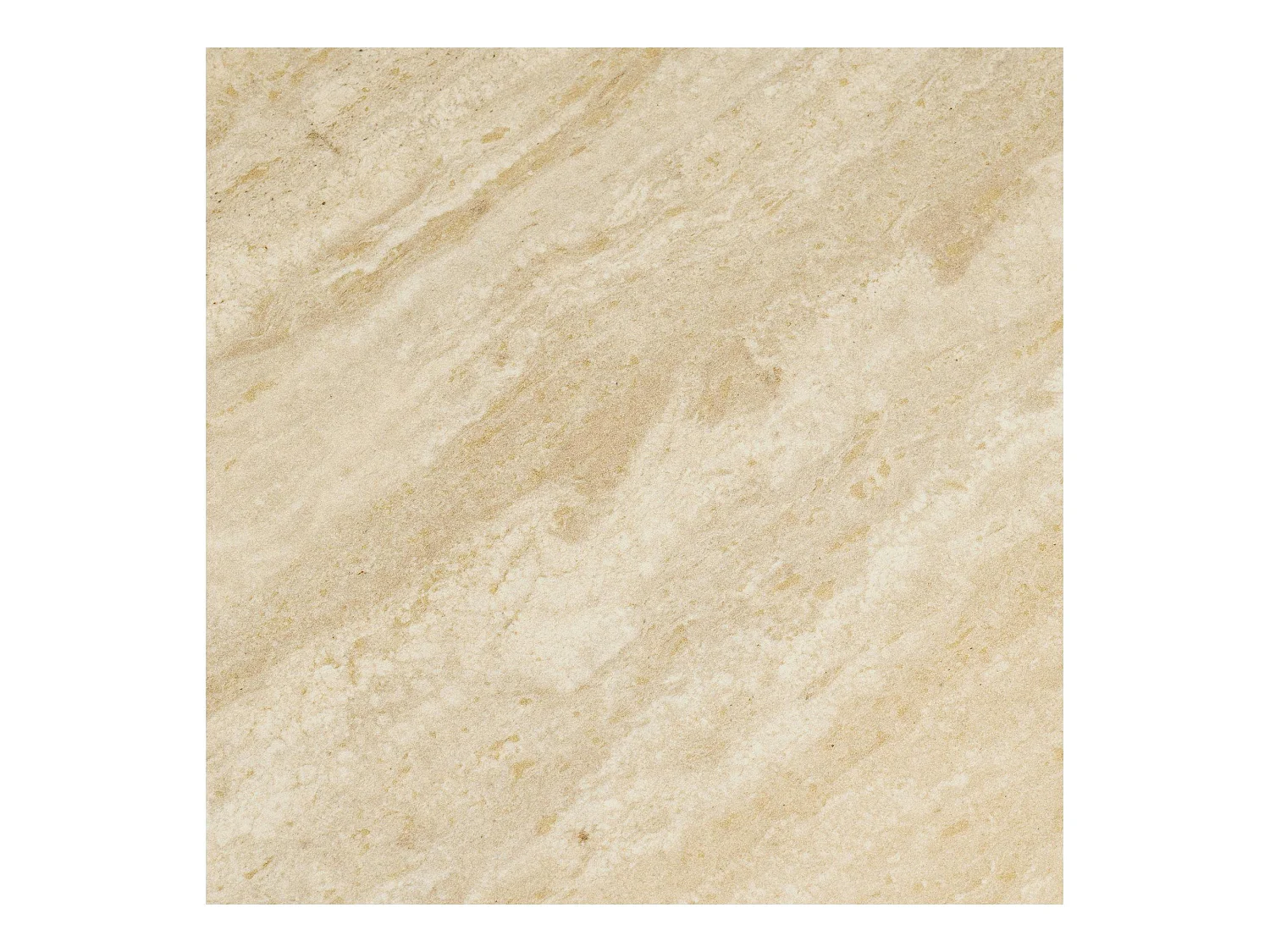 Table à manger plateau céramique aspect travertin 200 cm, pied bois clair PRATO