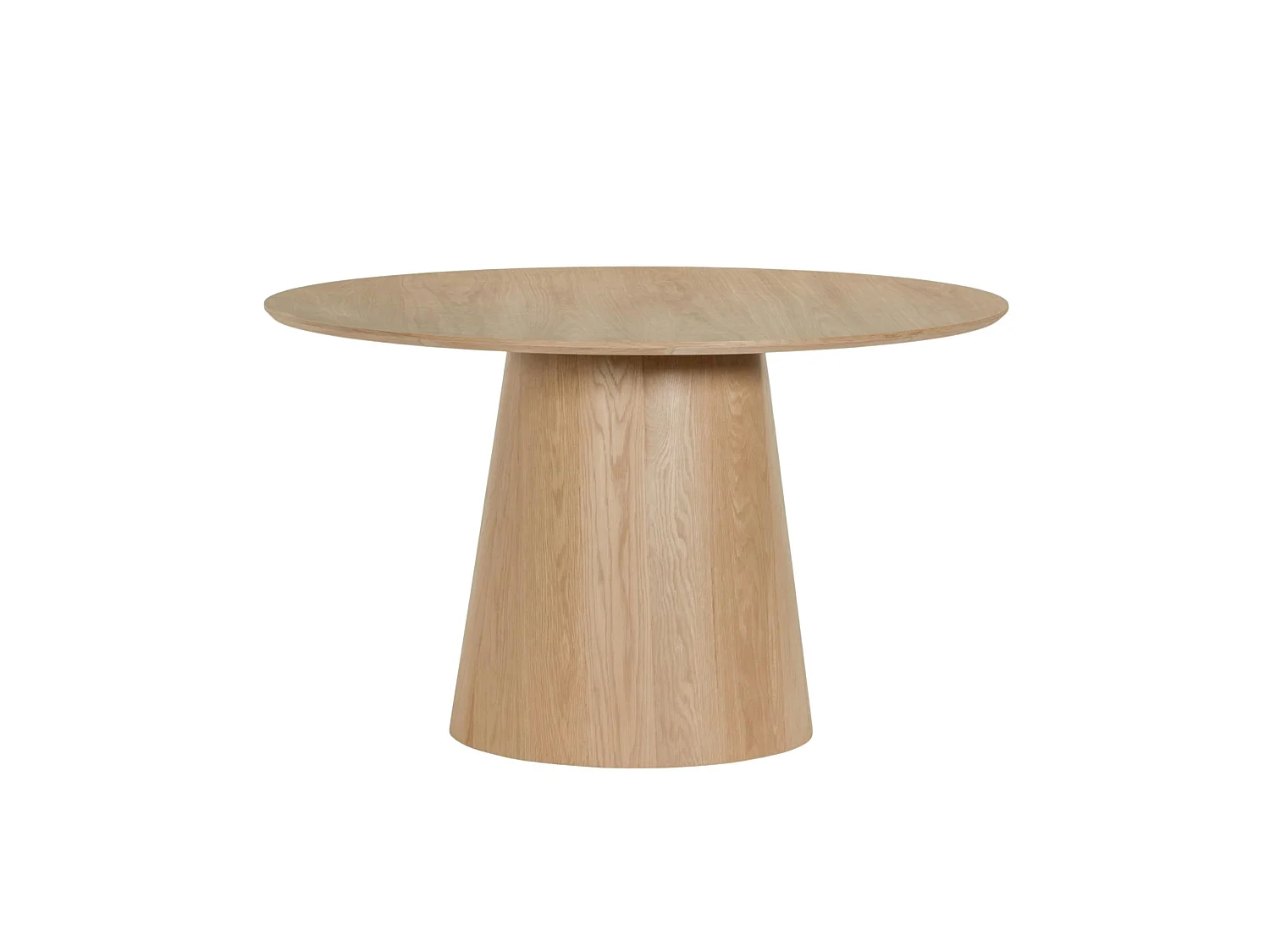 Table à manger ronde en chêne clair Ø130 cm LOREN