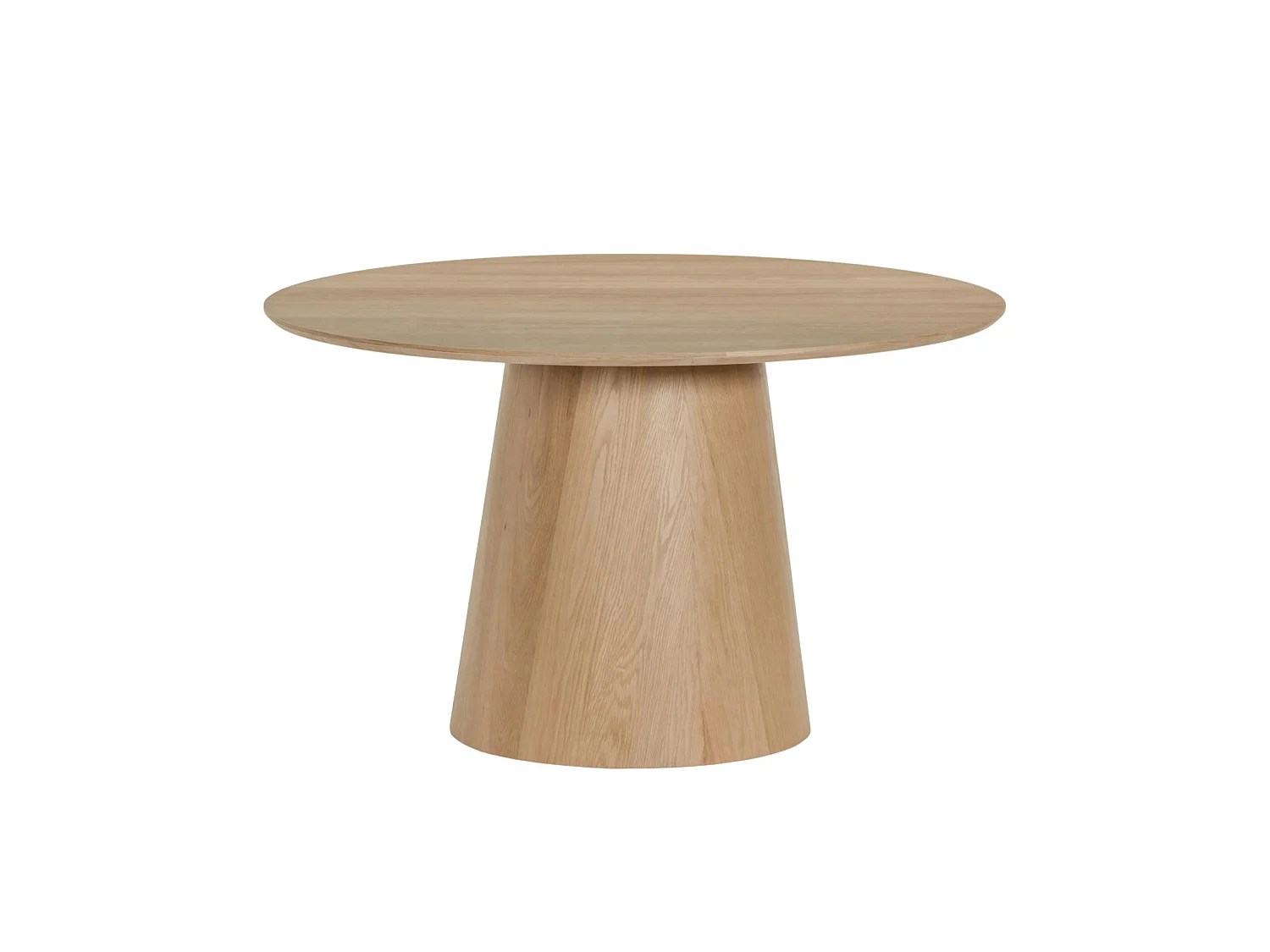 Table à manger ronde en chêne clair Ø130 cm LOREN