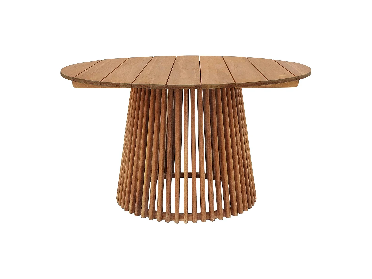 Table ronde en teck naturel ø120 KUTA