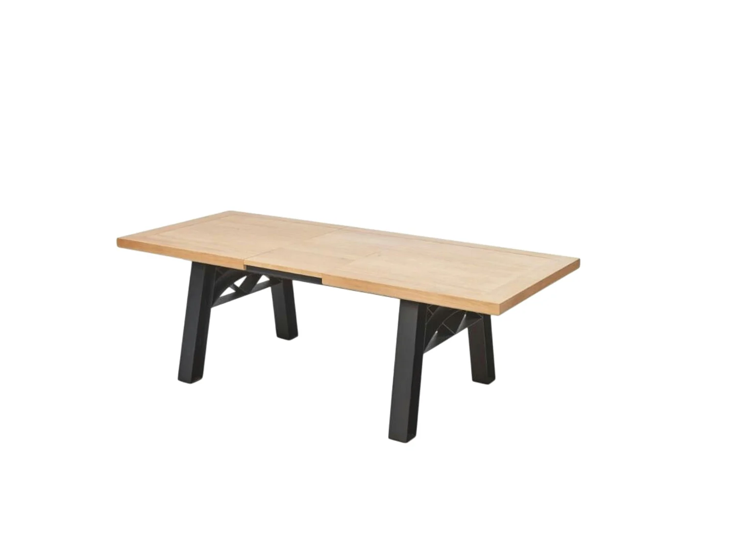 Table extensible chêne clair esprit atelier 190-240 cm ALPINE