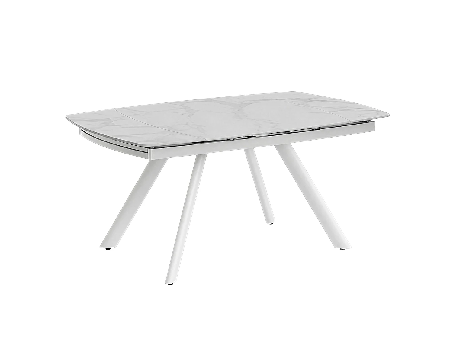 Table céramique extensible blanche 140-210 cm LORA