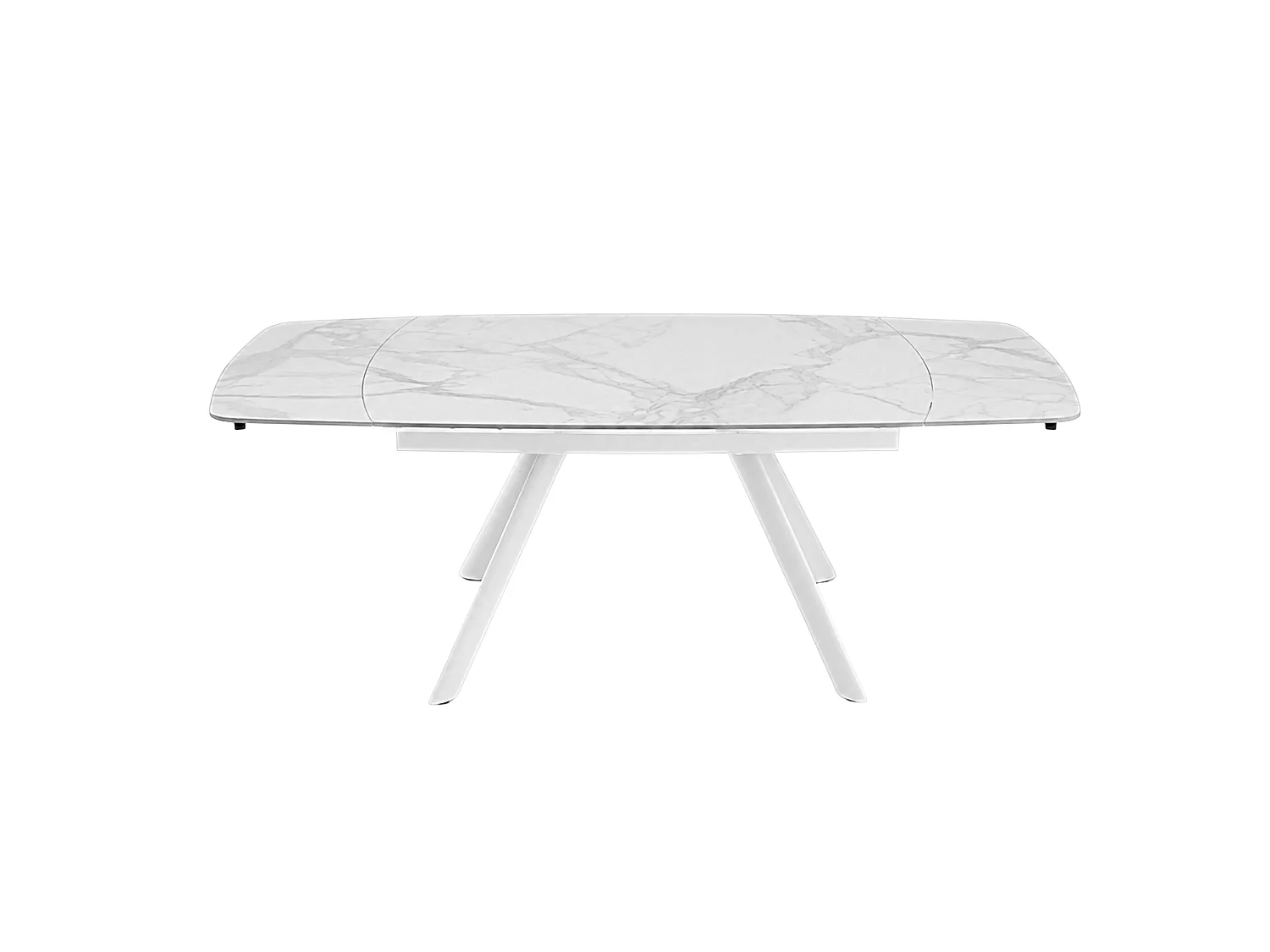 Table céramique extensible blanche 140-210 cm LORA