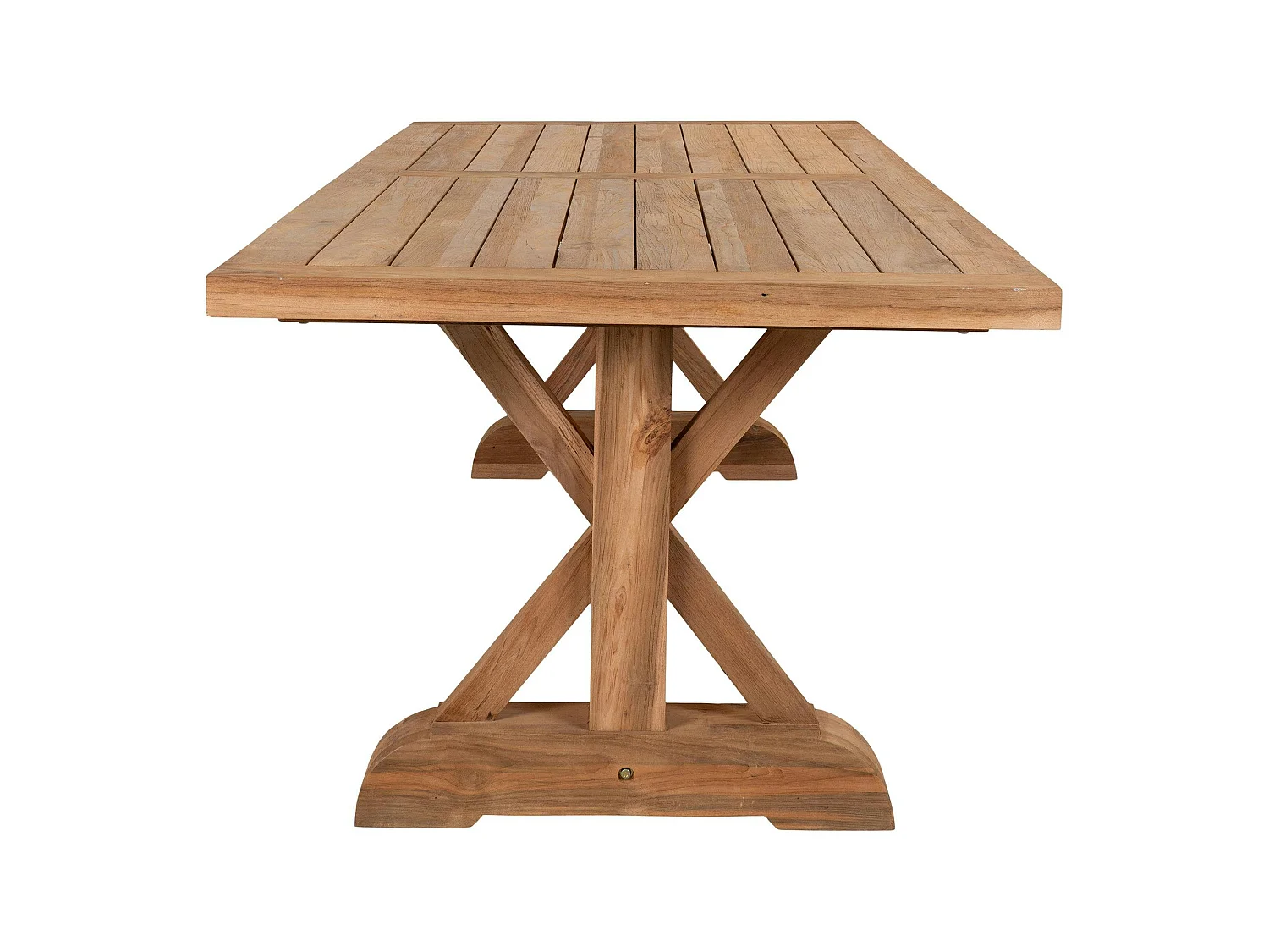 Table à manger en teck esprit campagne 240 cm BERRY