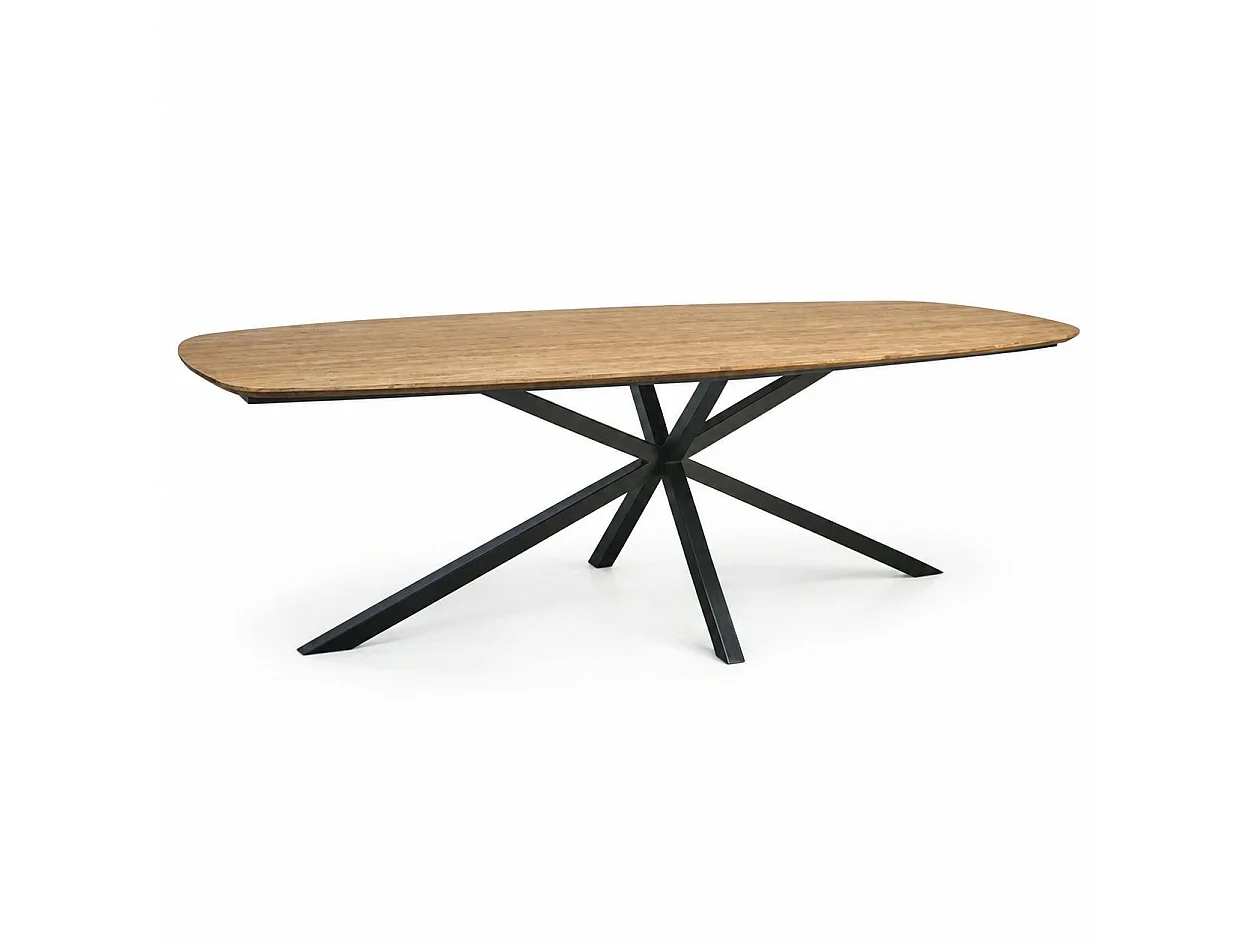 Grande table à manger en bois de teck recyclé 280 cm DEPOK