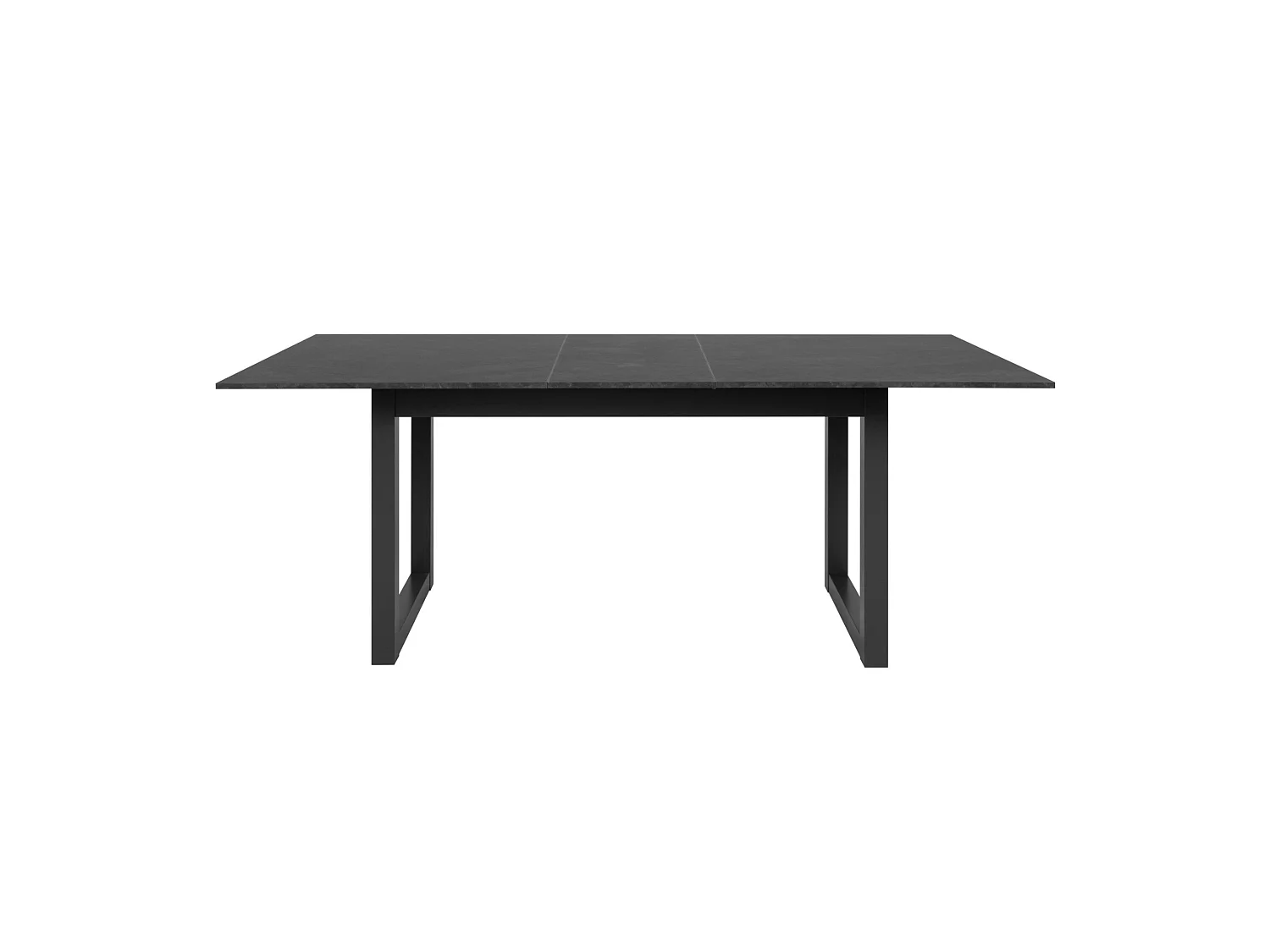 Table à manger extensible effet ardoise 160-200 cm ALVA