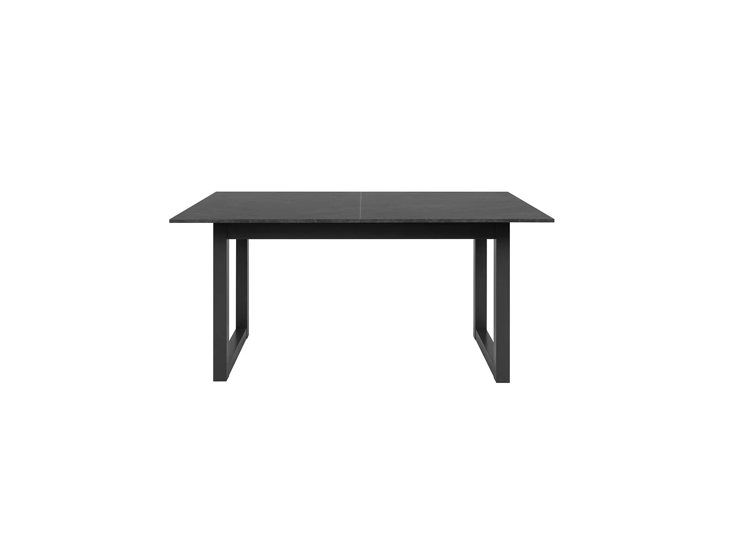 Table à manger extensible effet ardoise 160-200 cm ALVA