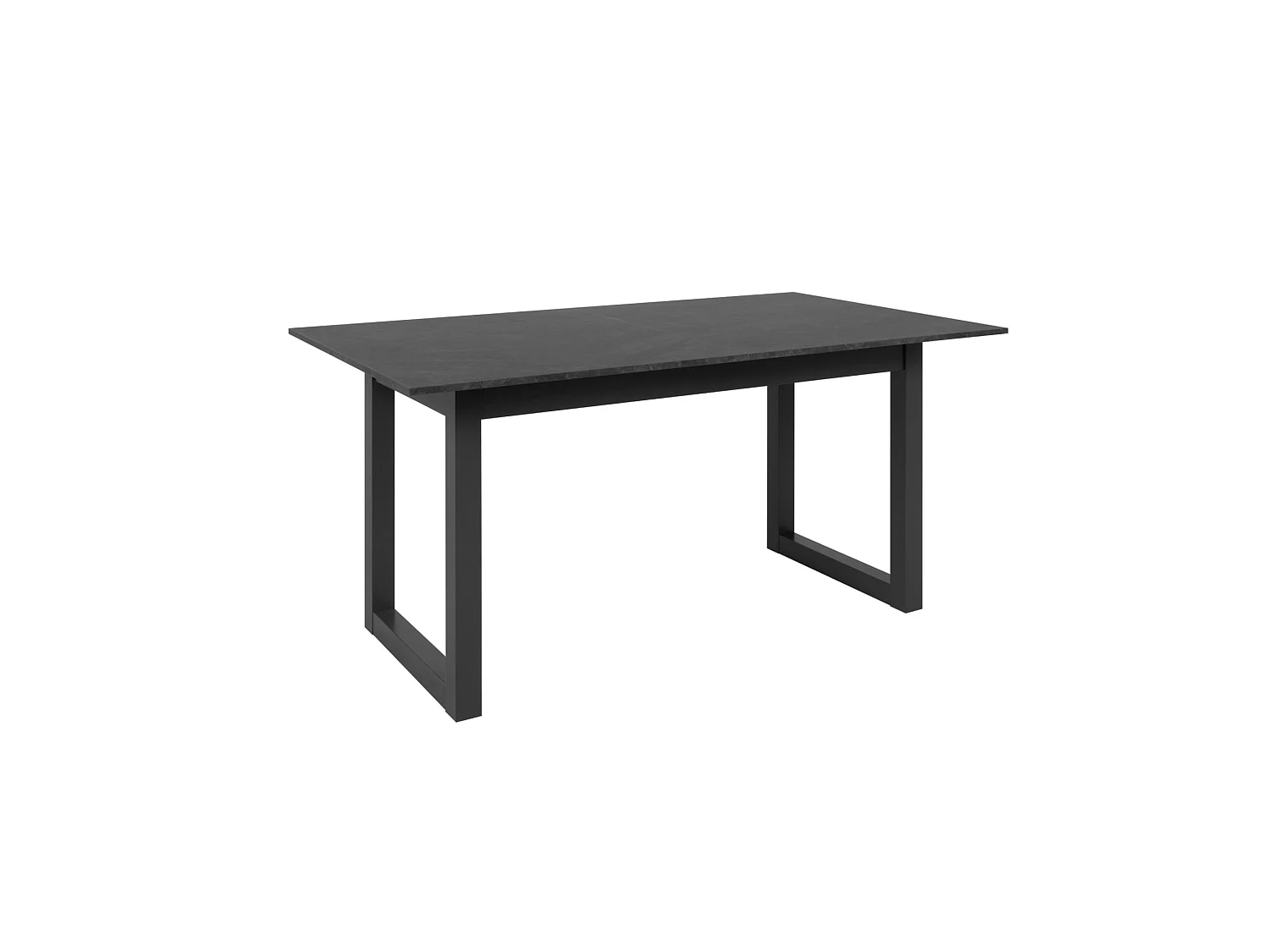 Table à manger extensible effet ardoise 160-200 cm ALVA
