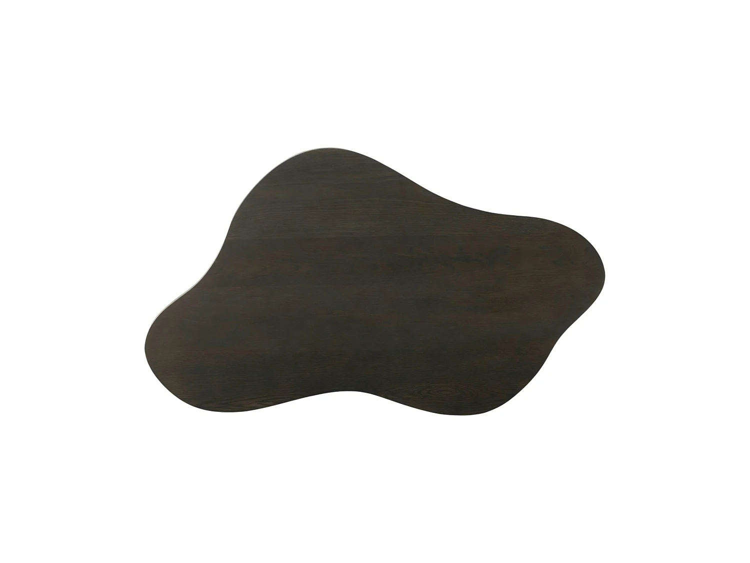 Table basse design organique en chêne brun LOREN