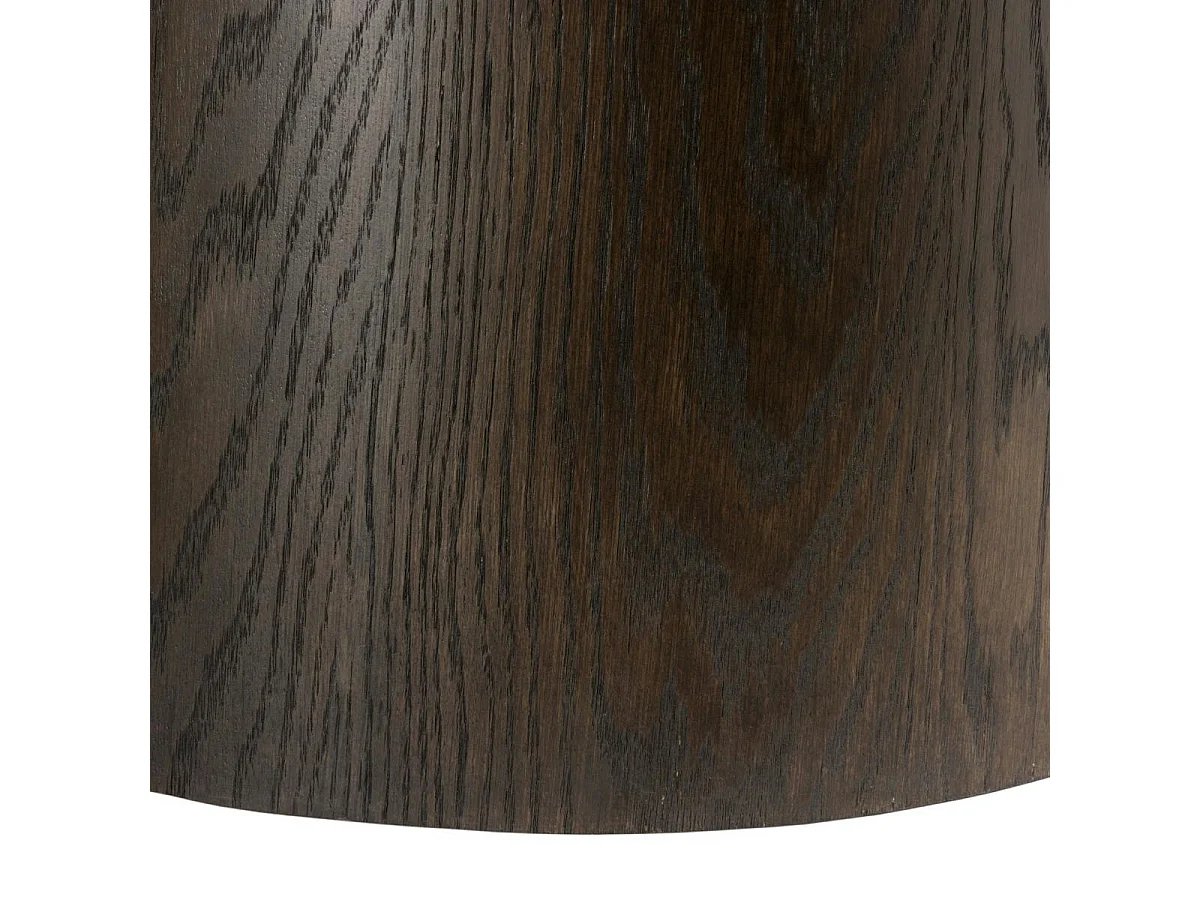 Table basse ovale en chêne brun LOREN