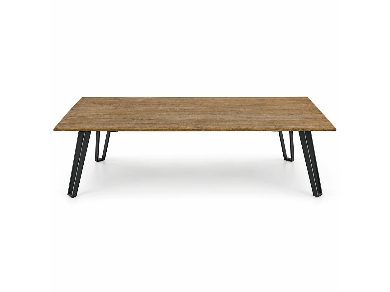 Table basse en teck pieds épingle BOMBAY