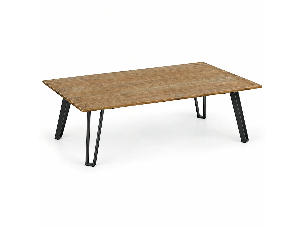 Table basse en teck pieds épingle BOMBAY