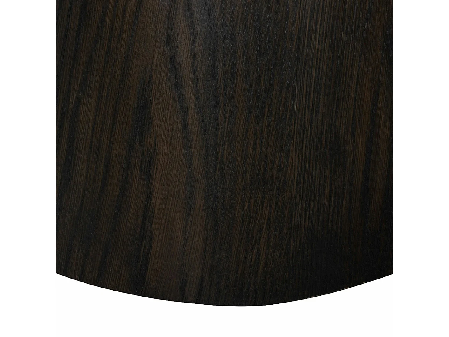 Table basse ronde en chêne brun LOREN