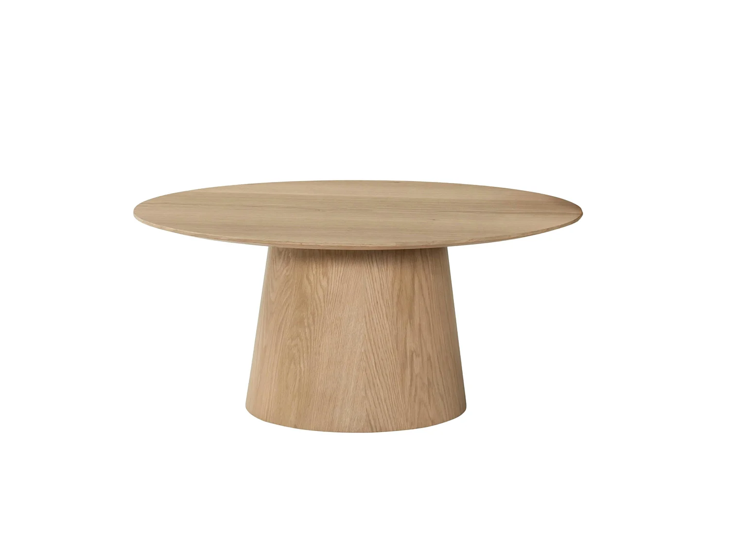 Table basse ronde en chêne clair LOREN