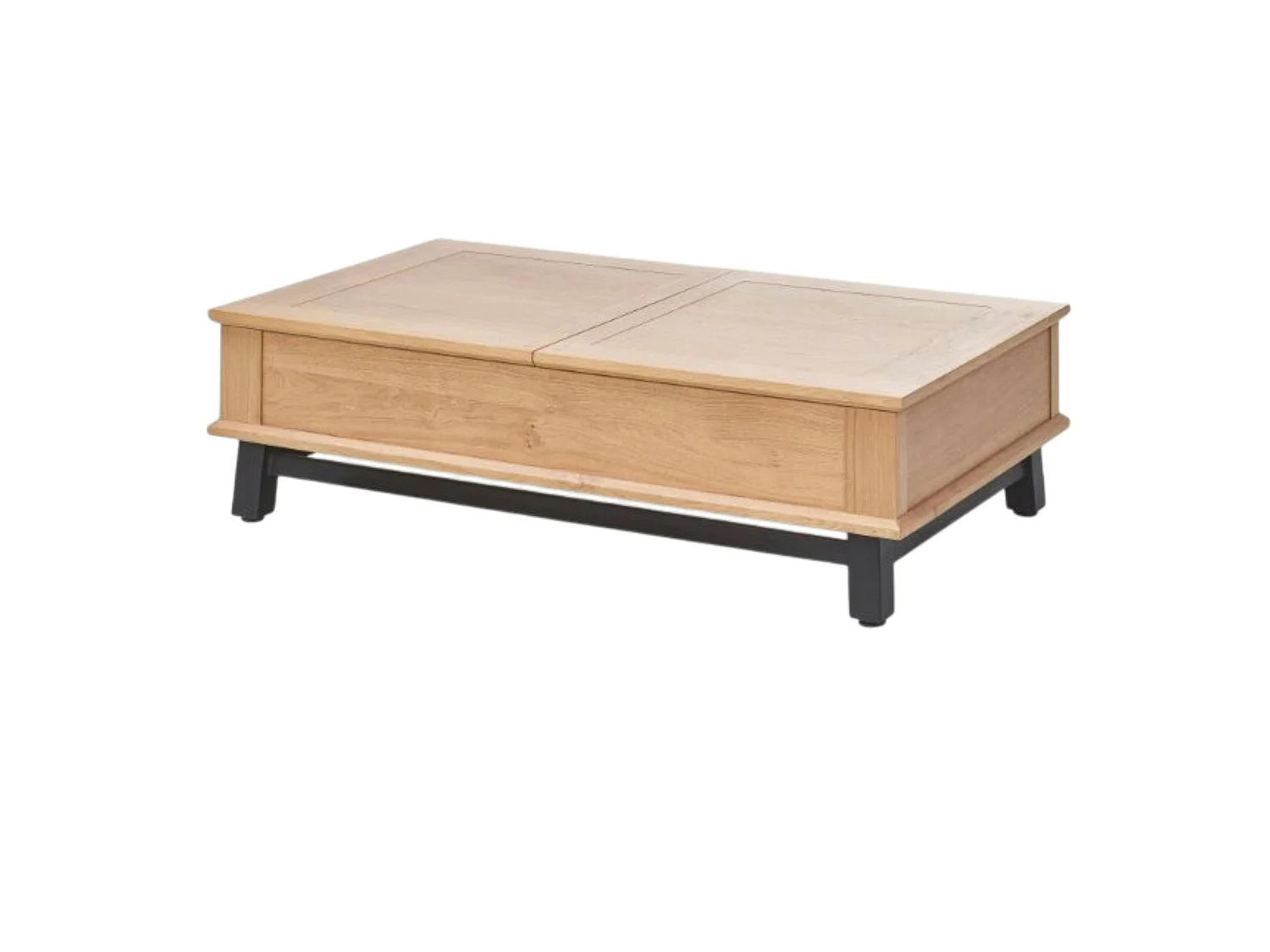 Table basse relevable en chêne clair ALPINE