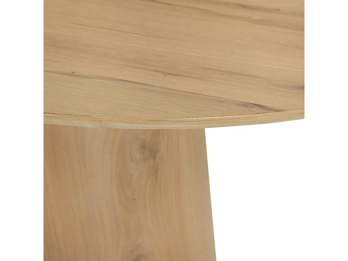 Table basse ovale en chêne clair LOREN