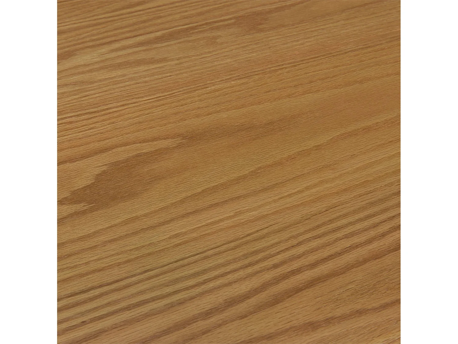 Table à manger triangulaire bois d'hévéa placage chêne 6 places naturel - Ninon