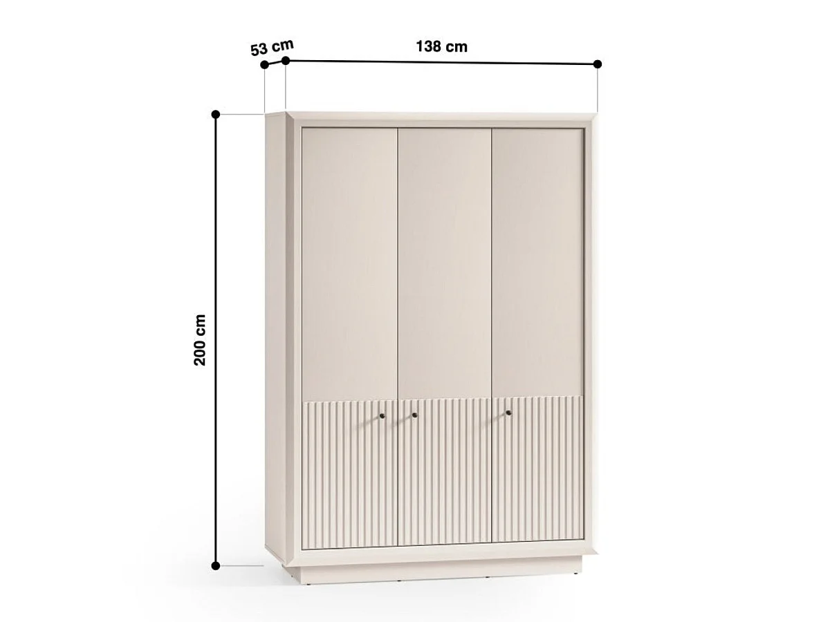 3-türiger Schrank „Assia Cachemire“