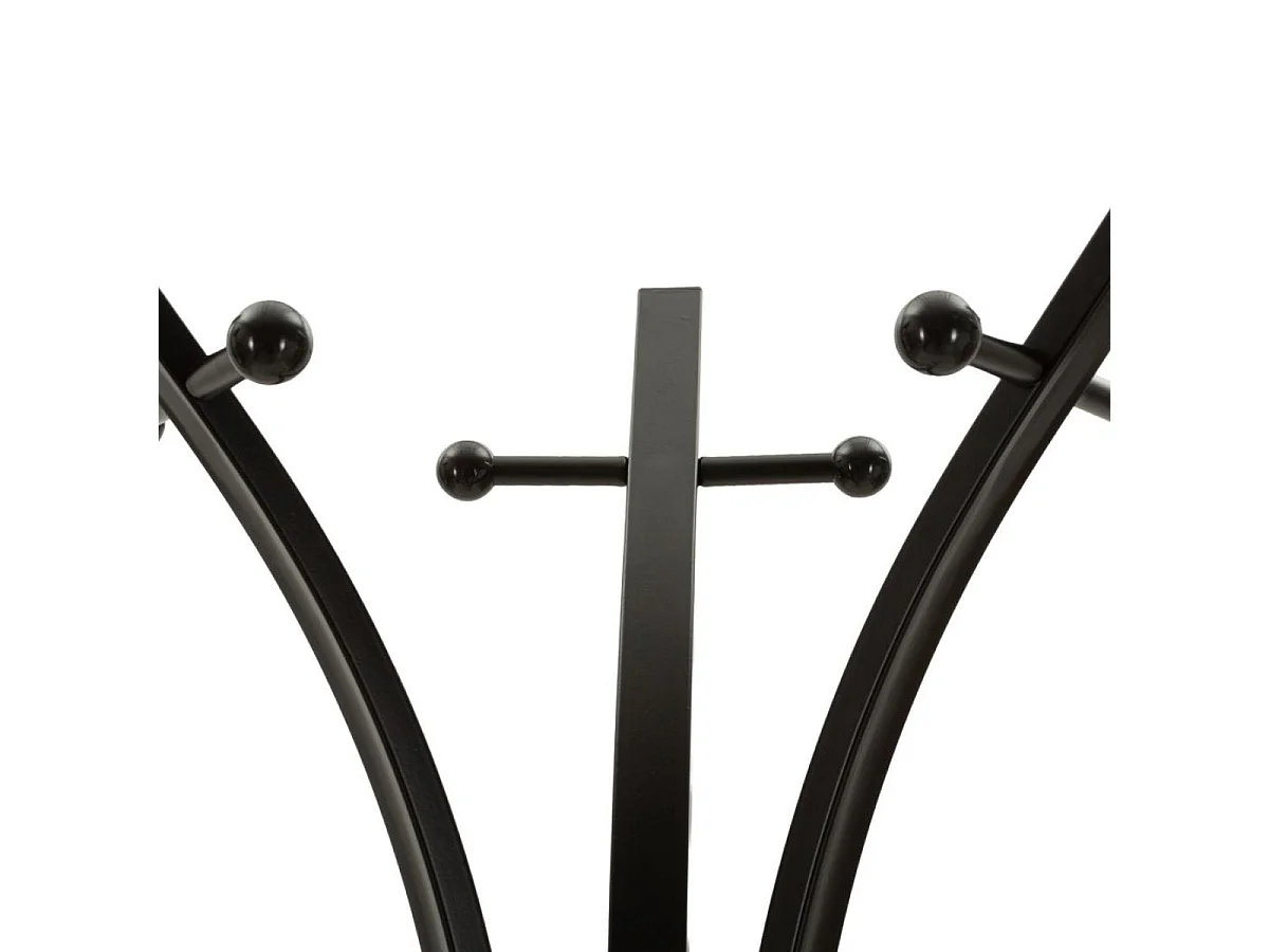Porte-manteau sur pied 9 patères Eddie Noir