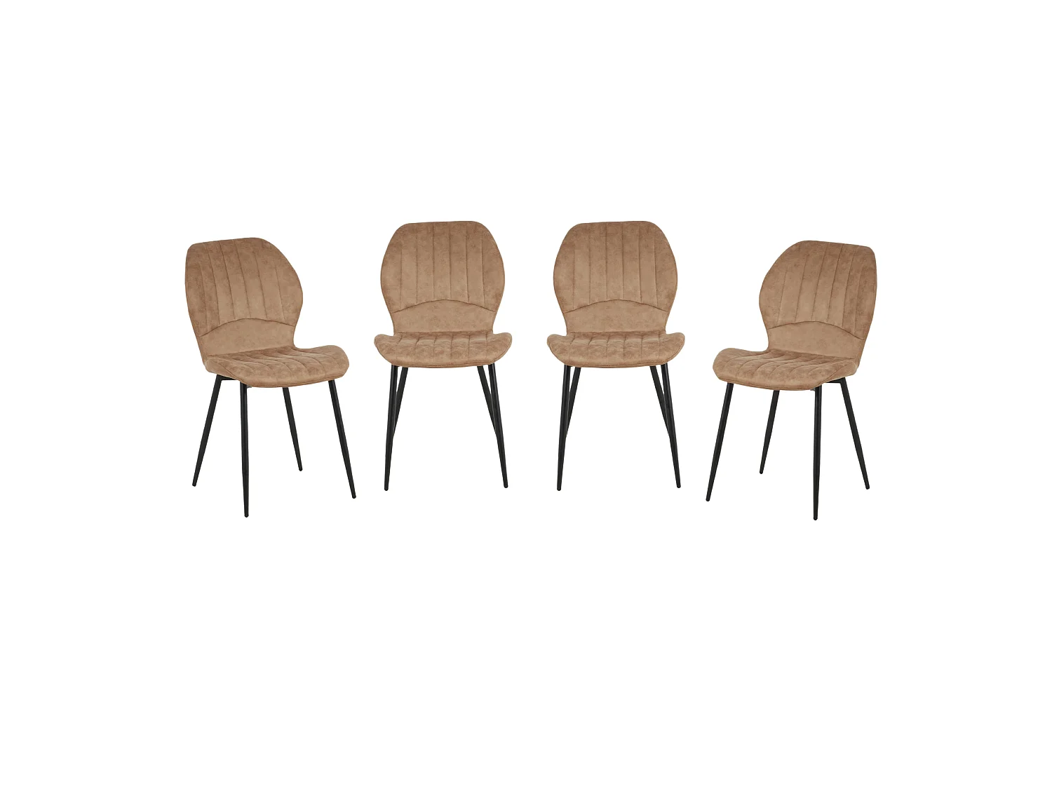 Harley Extendable Dining Table with 4 Jaydn Chairs - Tan
