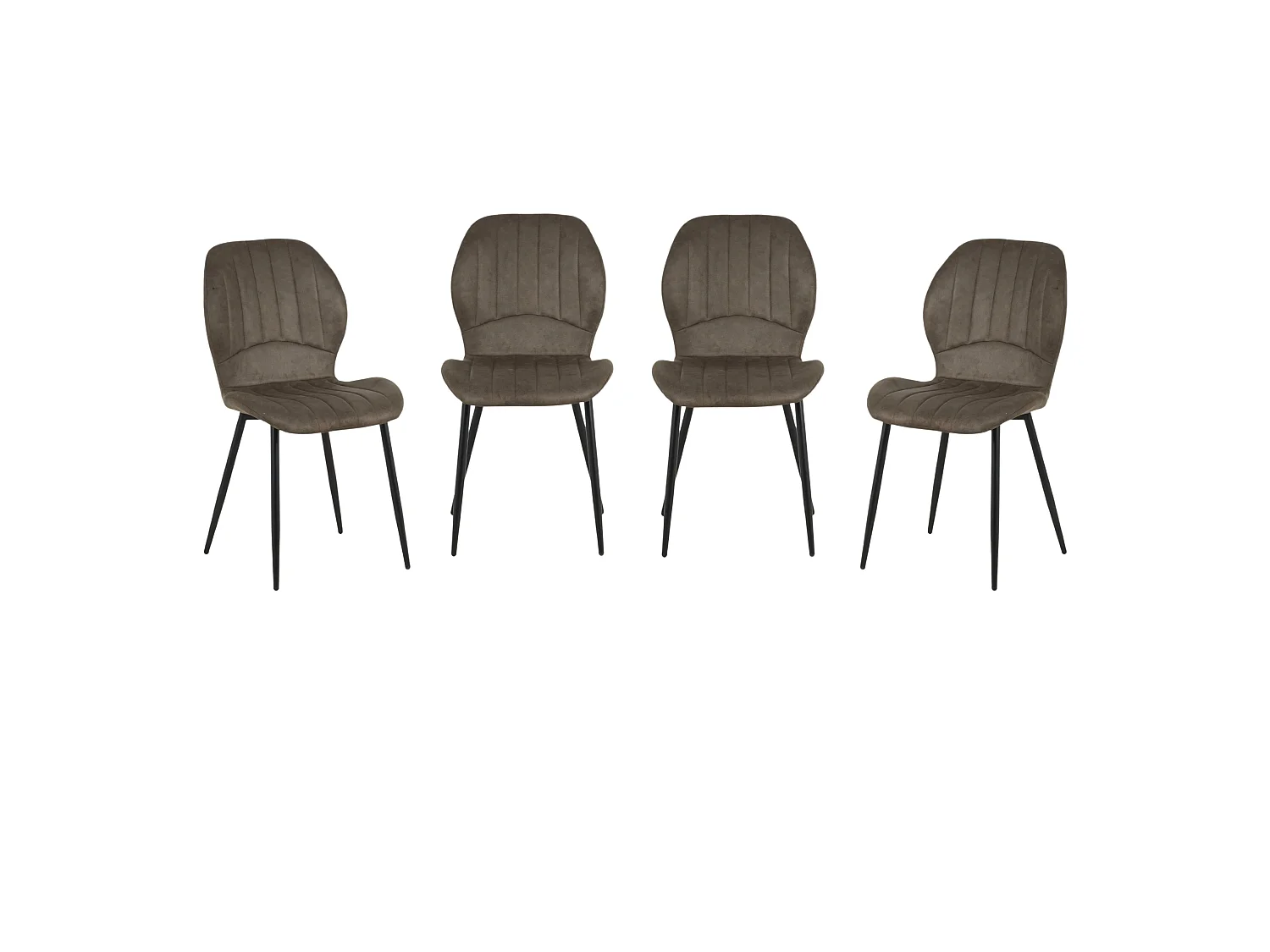 Harley Extendable Dining Table with 4 Jaydn Chairs - Taupe