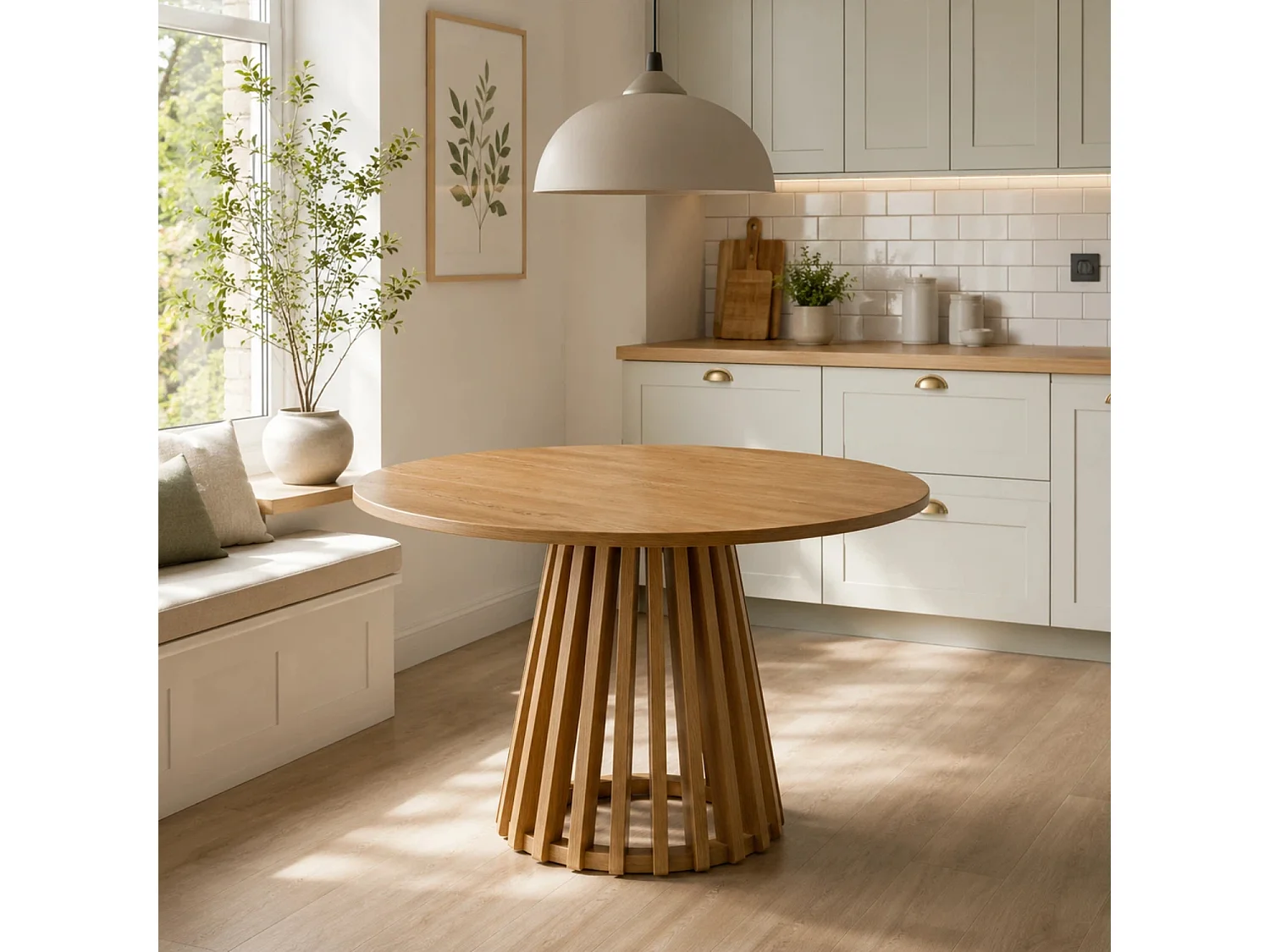 Kayci Dining Table - Oak Effect