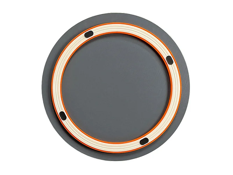 Plateau de service rotatif 360° en céramique blanc marbré – MIRAY