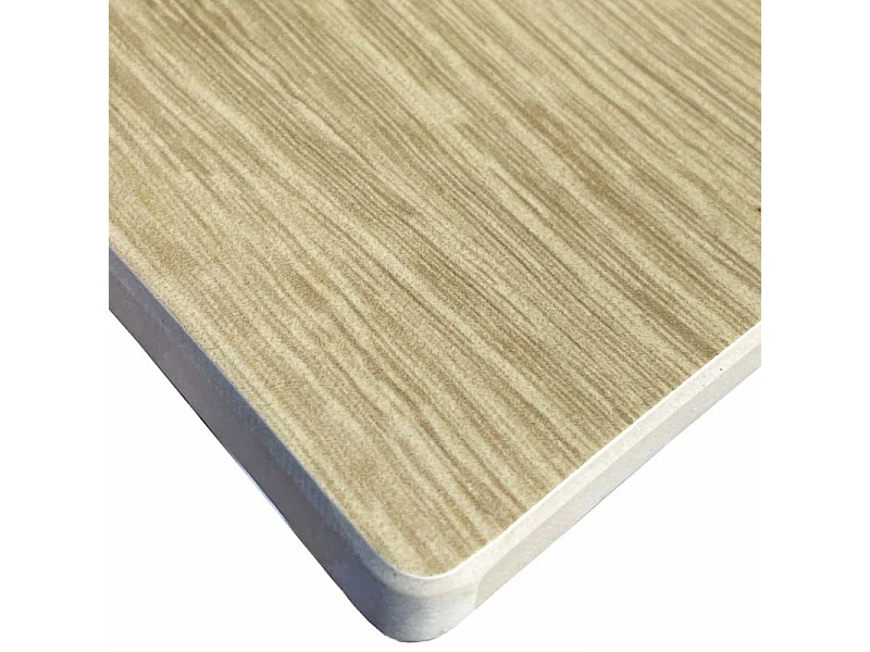 Table extensible ovale 120/180 cm céramique effet bois – ADELPHIA 2
