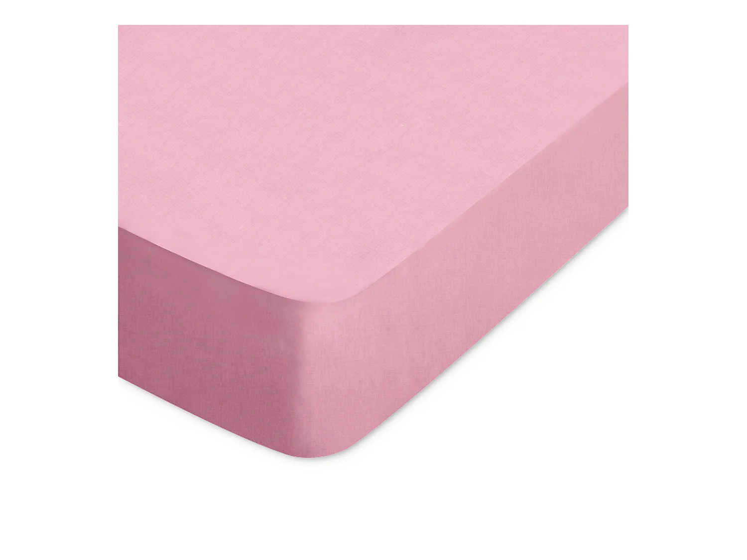 Drap housse uni 140x190 cm bonnet 30 cm coton ALTO Macaron