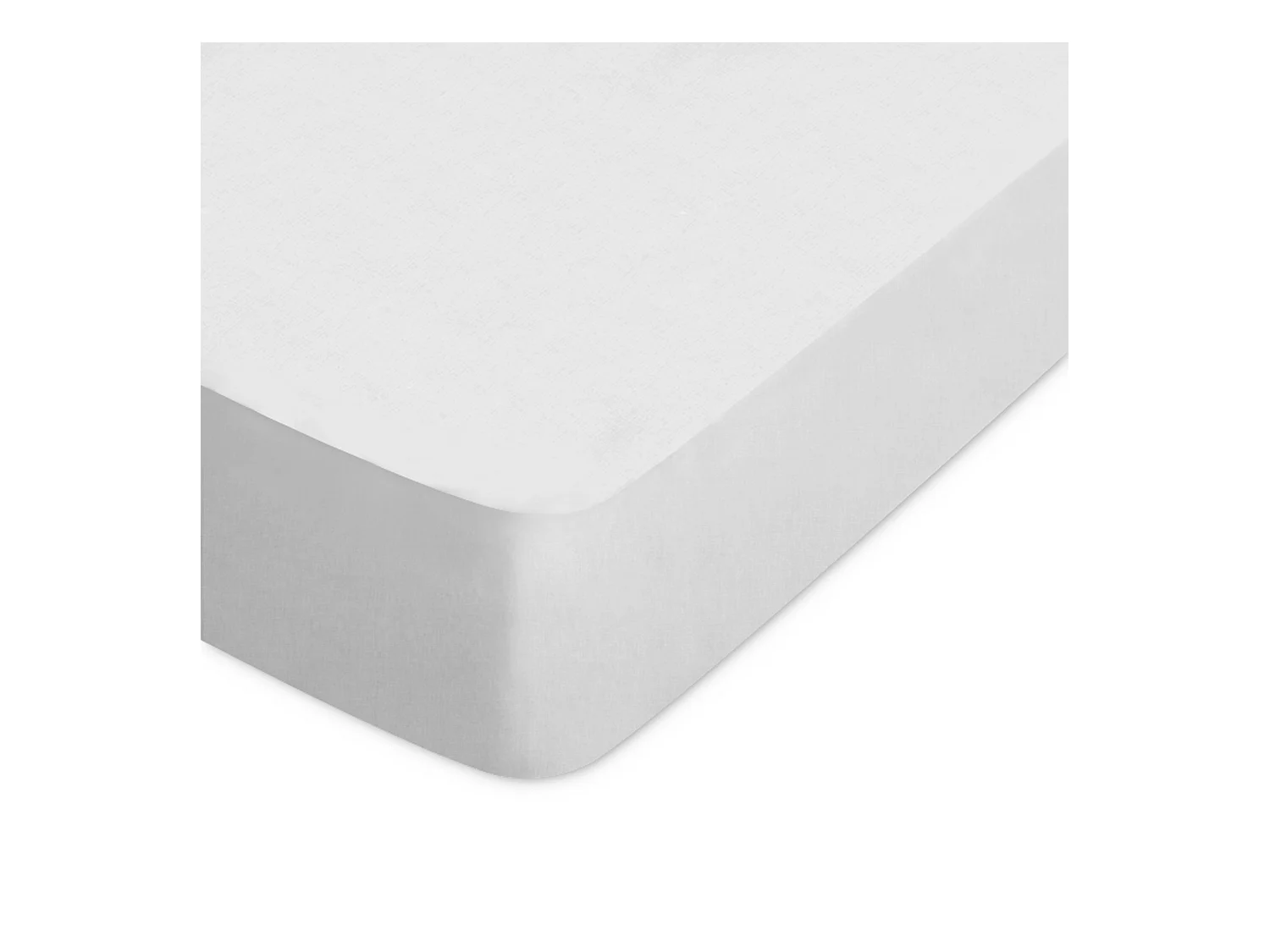 Drap housse uni 140x200 cm bonnet 30 cm coton ALTO Calcium