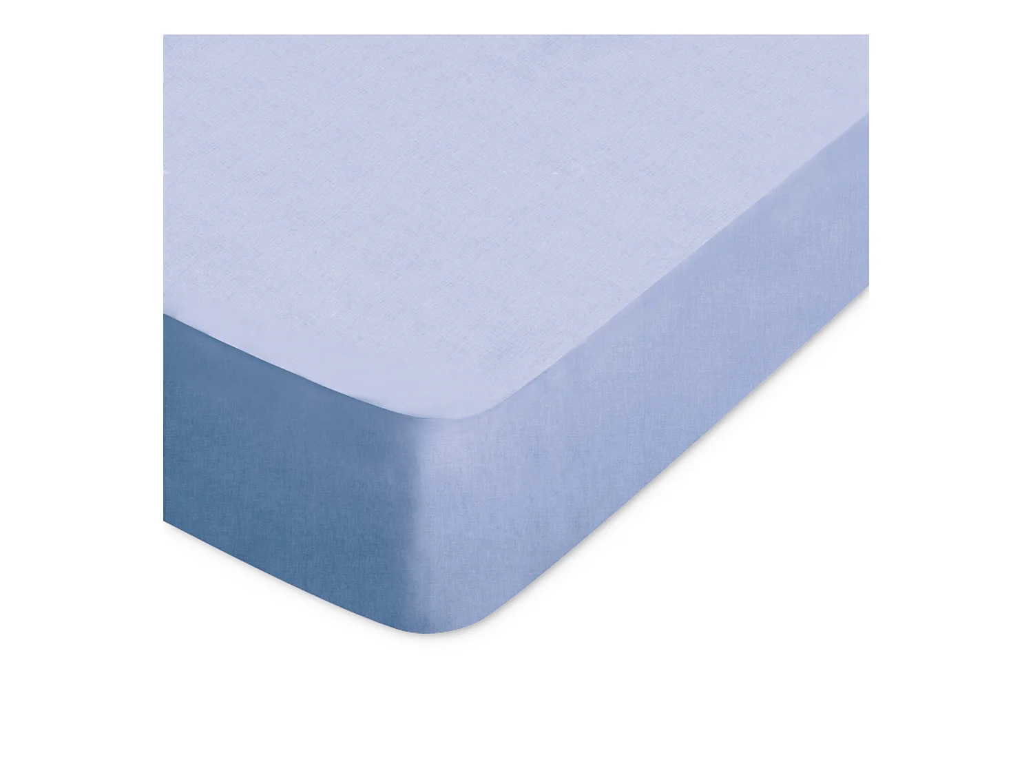 Drap housse uni 140x190 cm bonnet 30 cm coton ALTO Belle ile