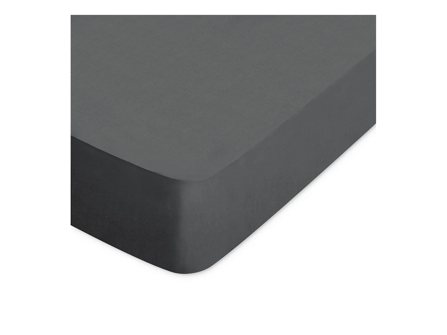 Drap housse uni 140x190 cm bonnet 30 cm coton ALTO Manhattan