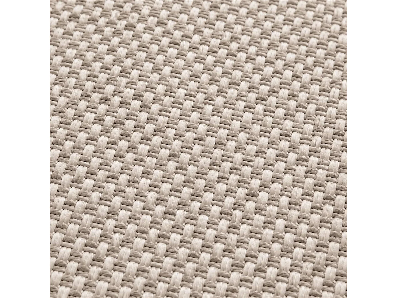 The White Stone Tapete de Exterior com Cercadura 160x230 cm Taupe | Para Interior e Exterior, Resistente aos Raios UV e à Água, Lavável | Tapete em Polipropileno