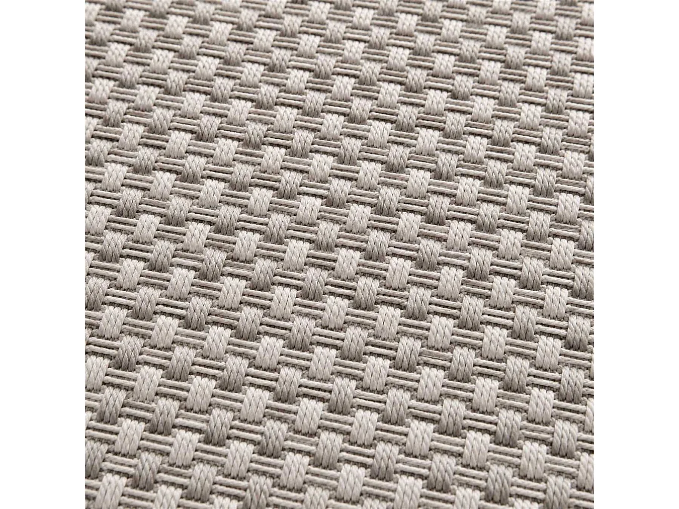 The White Stone Tapis Extérieur Effet Tressé 140x200 cm Greige | Pour Intérieur et Extérieur, Résistant aux UV et à l'Eau, Lavable | Tapis Tissé à Plat Effet Sisal