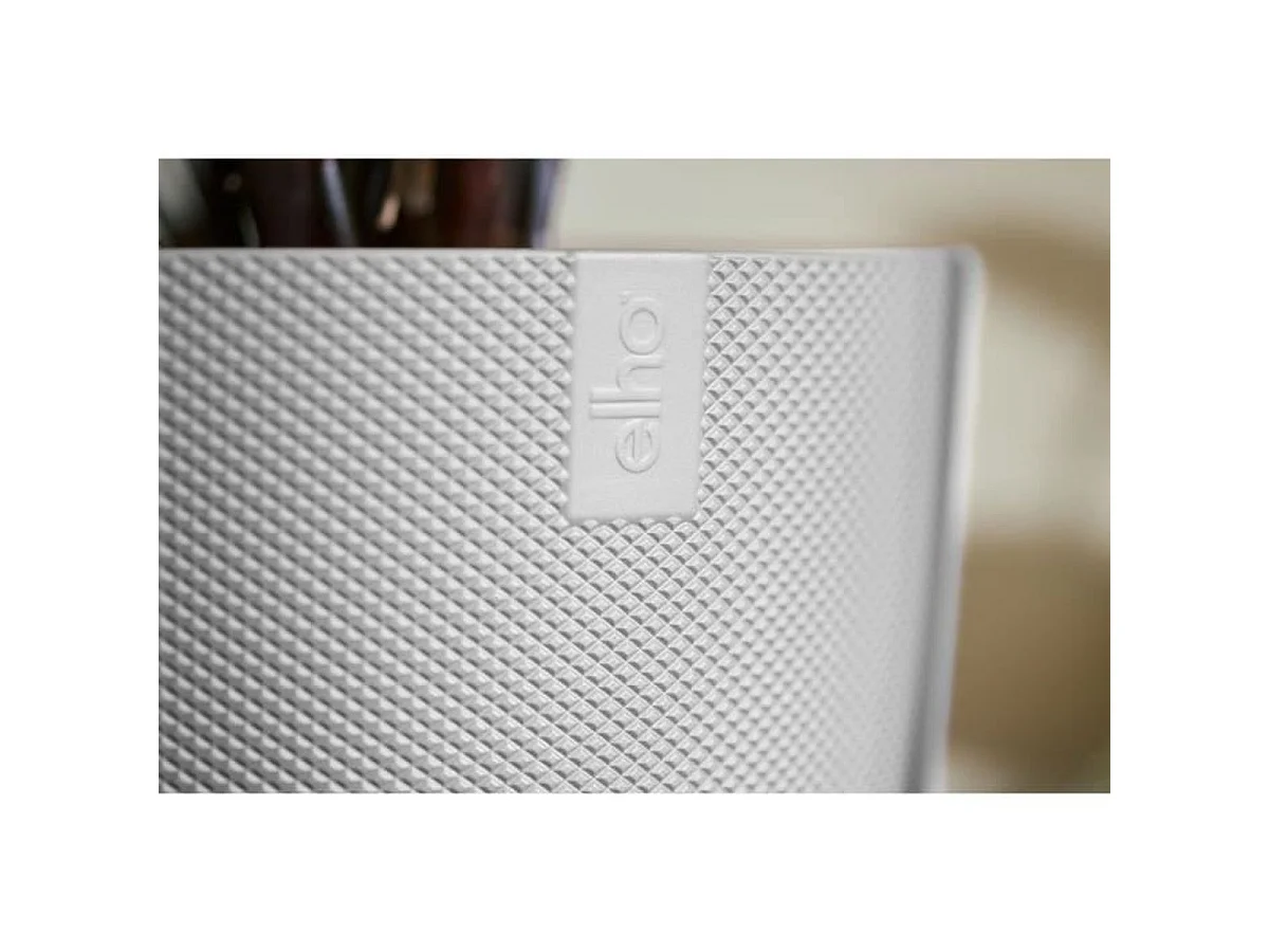 Elho Jazz Rond - Cache-pot d'intérieur blanc Ø26 x H24 cm