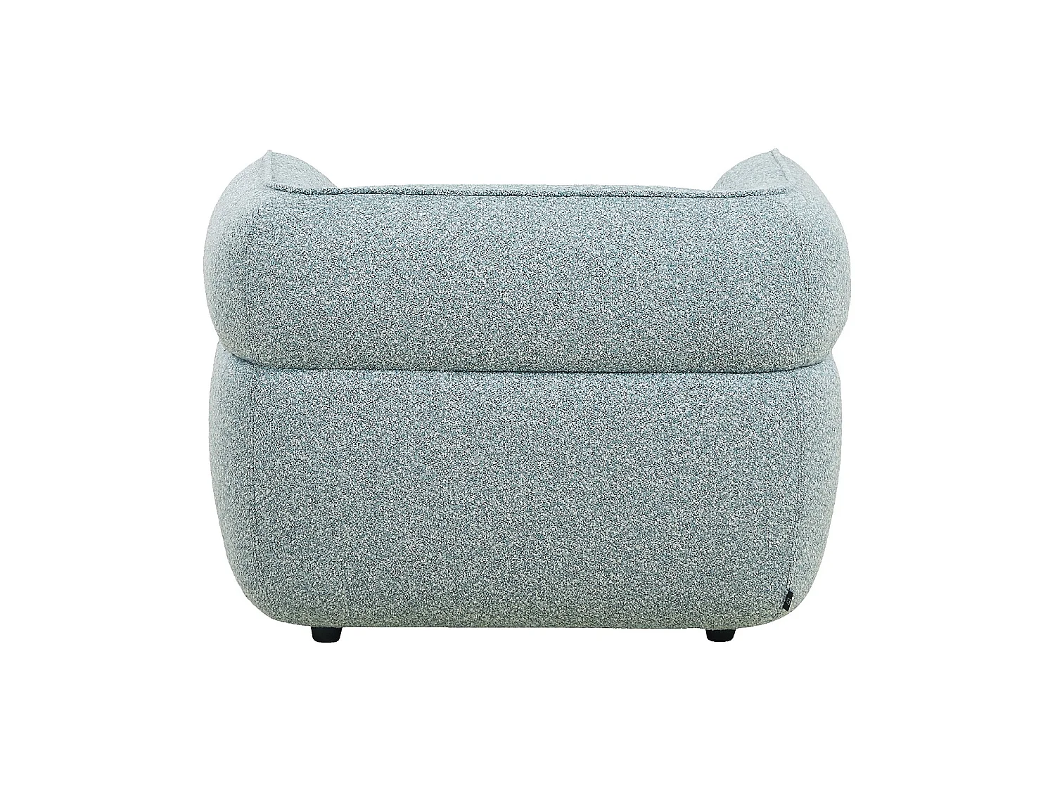 Habitat - Fauteuil en tissu bouclette - Bleu ciel - Marcel